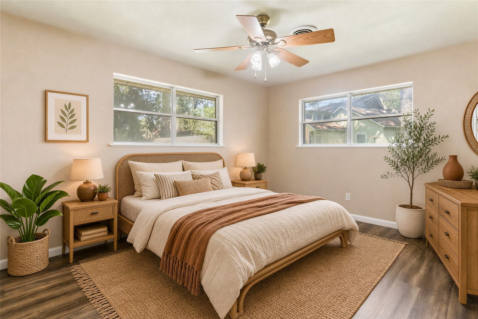 404 S 14th Street, West Columbia, TX 77486 Virtually Staged Image: Bedroom #2