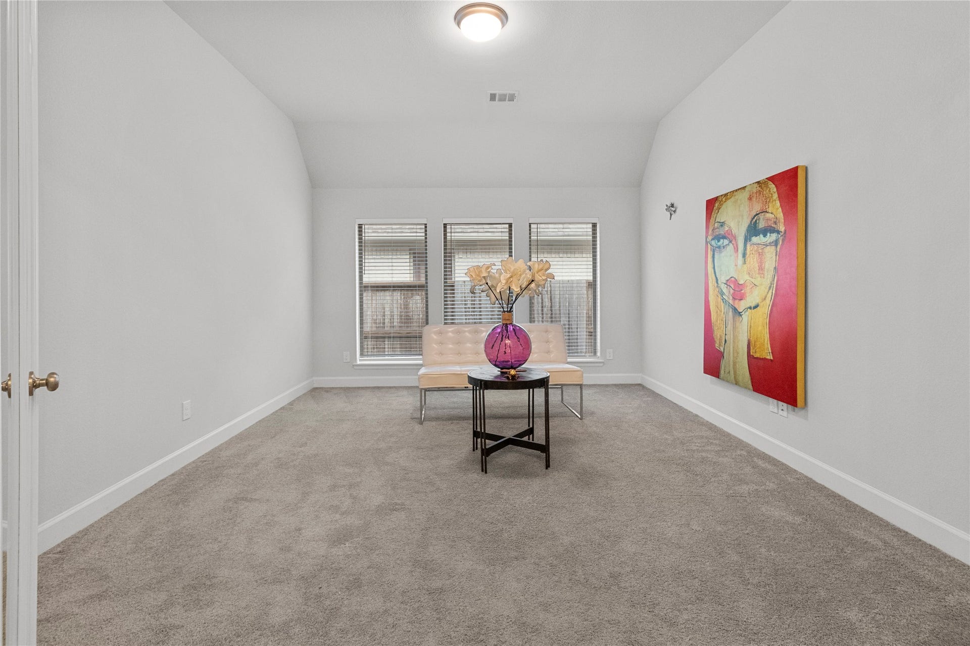 9934 Starry Night Lane, Manvel, TX 77578 Elevate your work-from-home experience in this bright office, elegantly enclosed by glass French doors.
