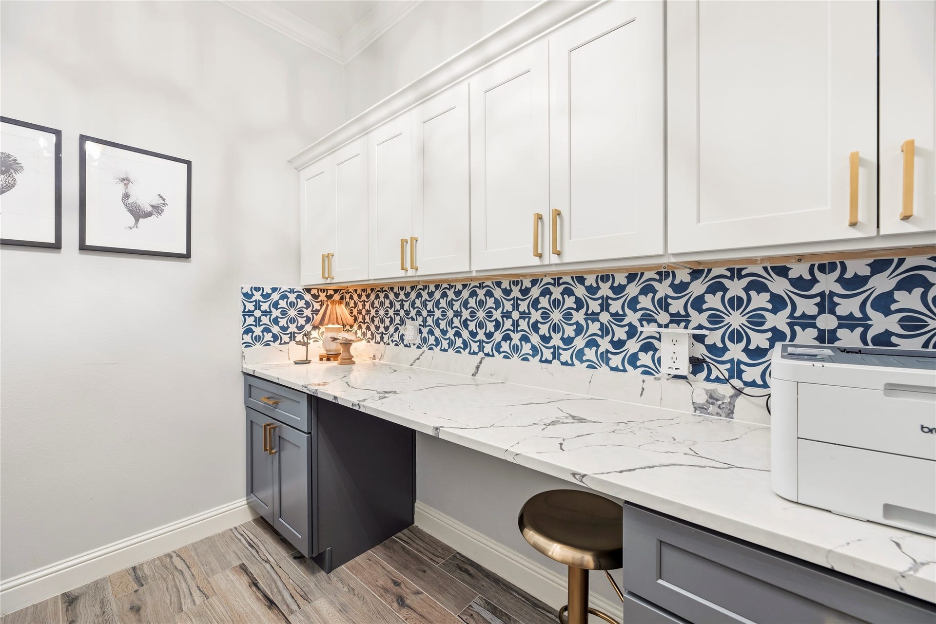 Laundry room, perfect space for folding laundry or a crafting space.