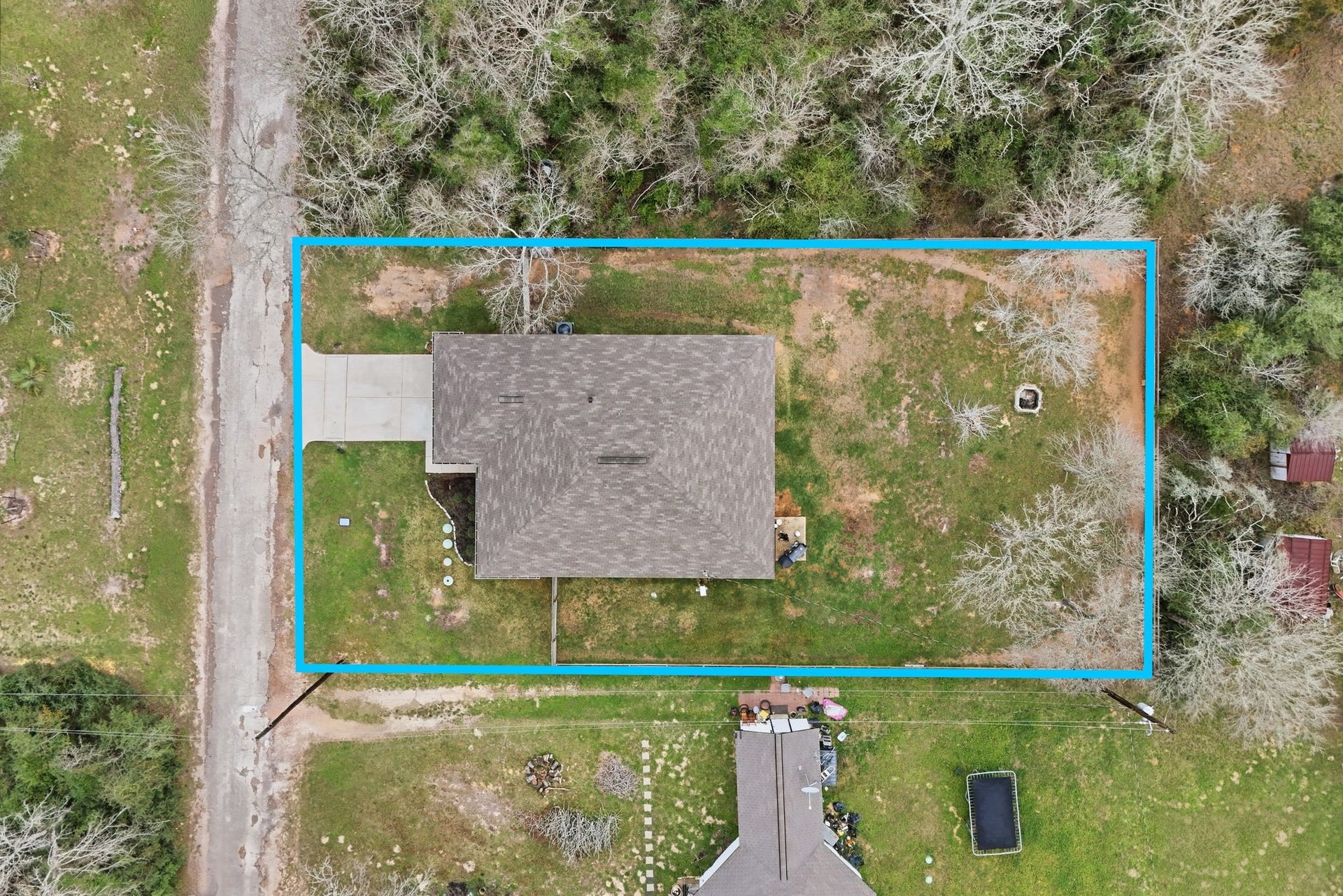 26582 Armadillo Drive, Hempstead, TX 77445 Arial view of the property