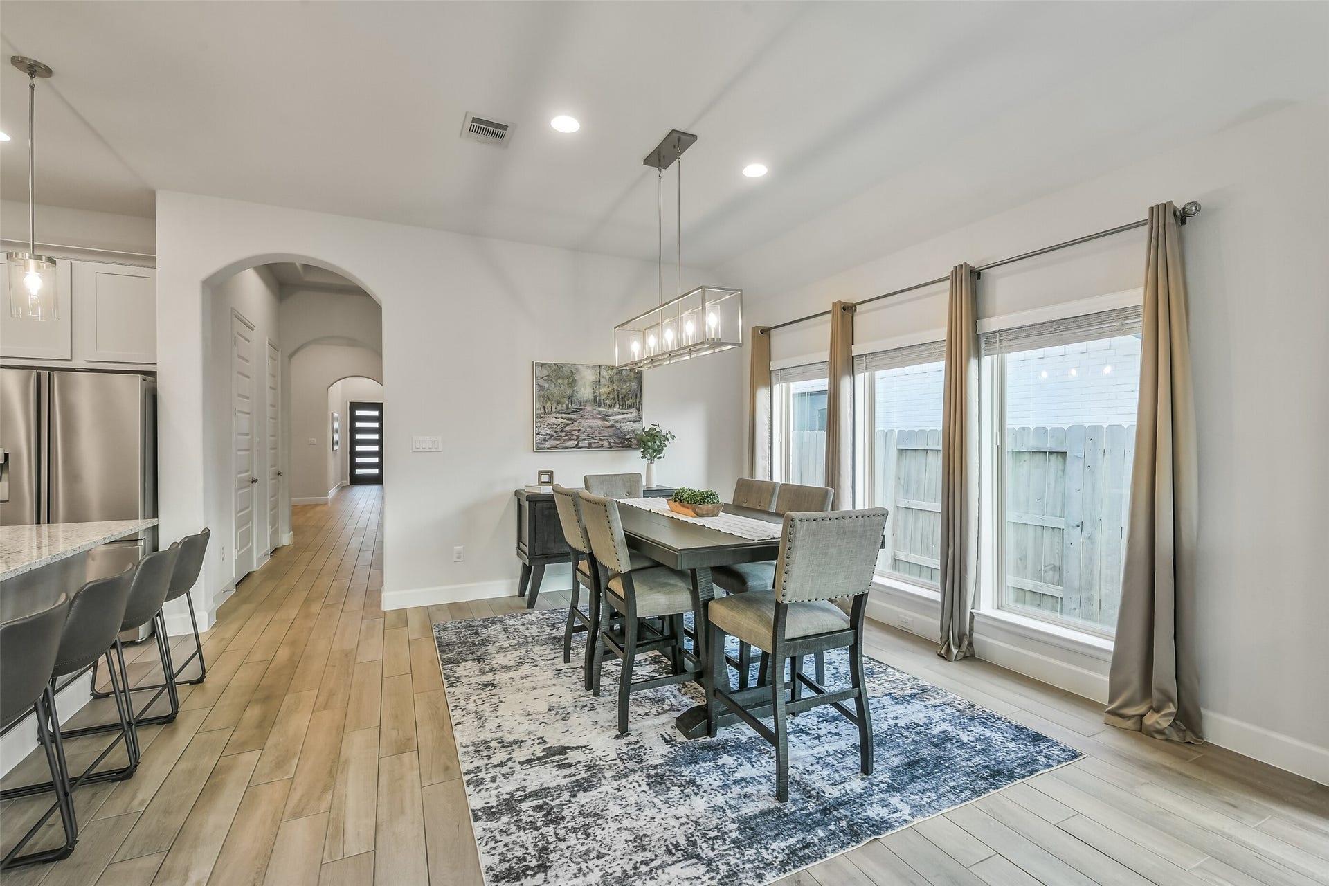 20815 Clydesdale Post Road, Tomball, TX 77377 Windows allow for plenty of natural light in the kitchen and dining area.