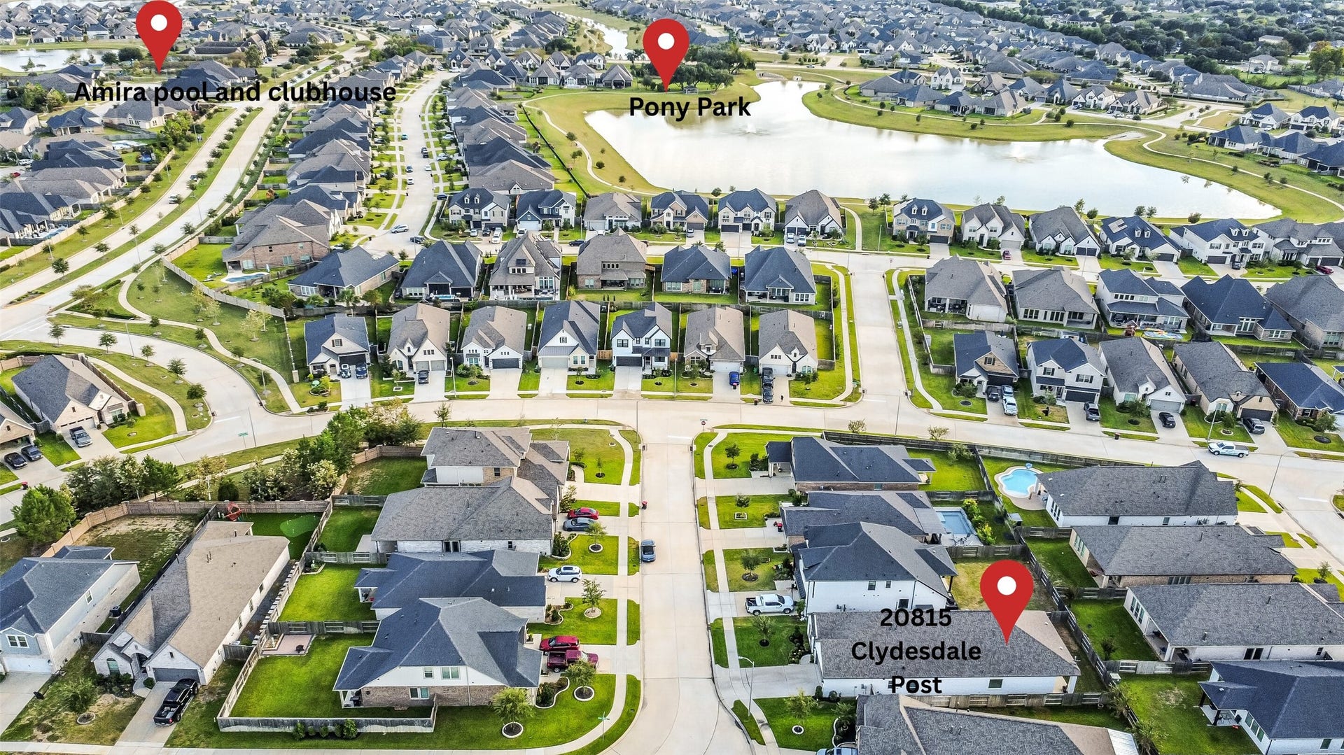 20815 Clydesdale Post Road, Tomball, TX 77377 This home is conveniently located near Pony Park as well as the clubhouse and pool.