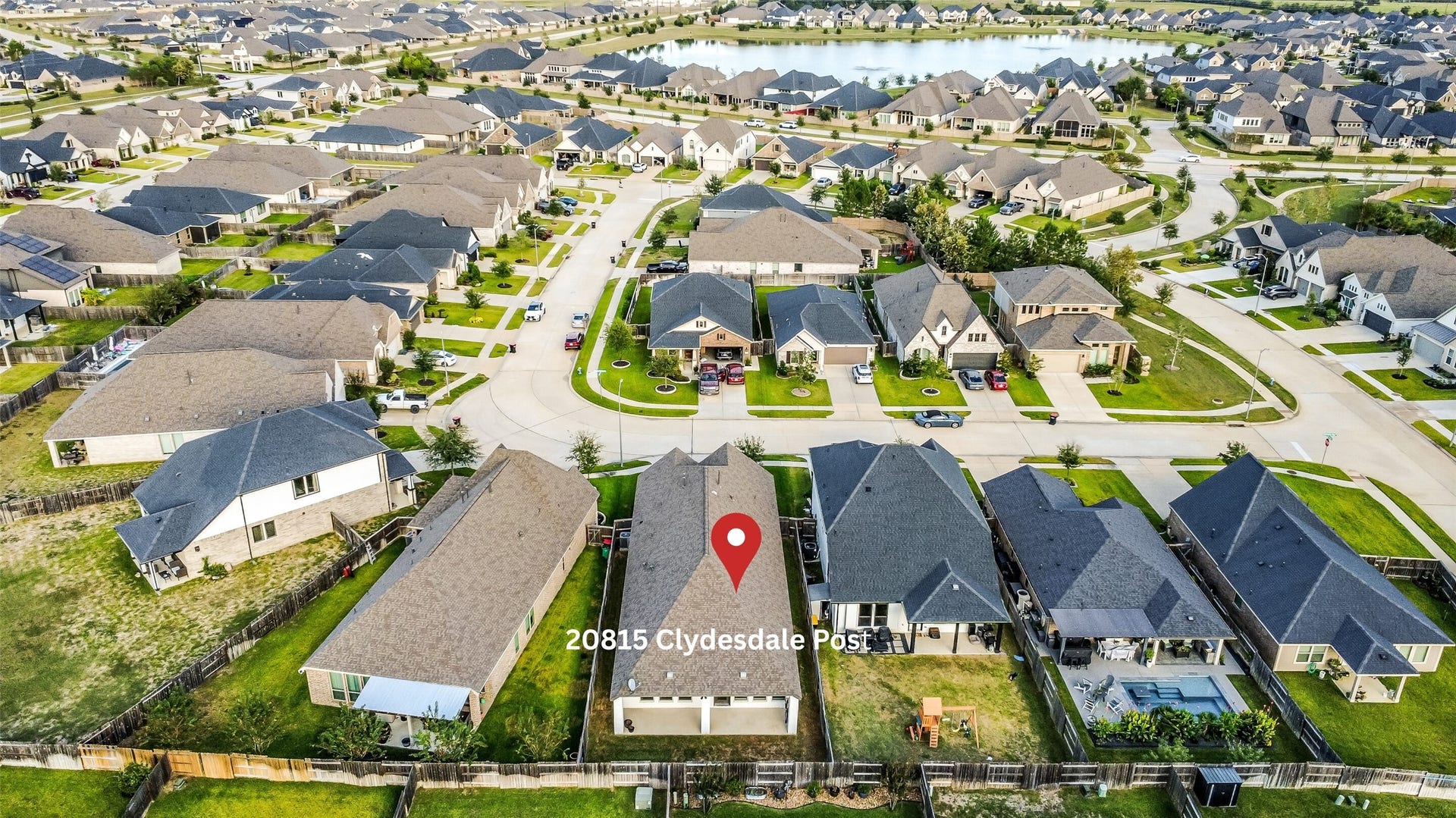 20815 Clydesdale Post Road, Tomball, TX 77377 This beautiful home is not on a main neighborhood street, allowing for minimal traffic around the house.