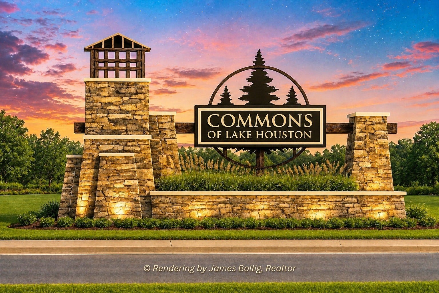 Commons of Lake Houston New Monument
