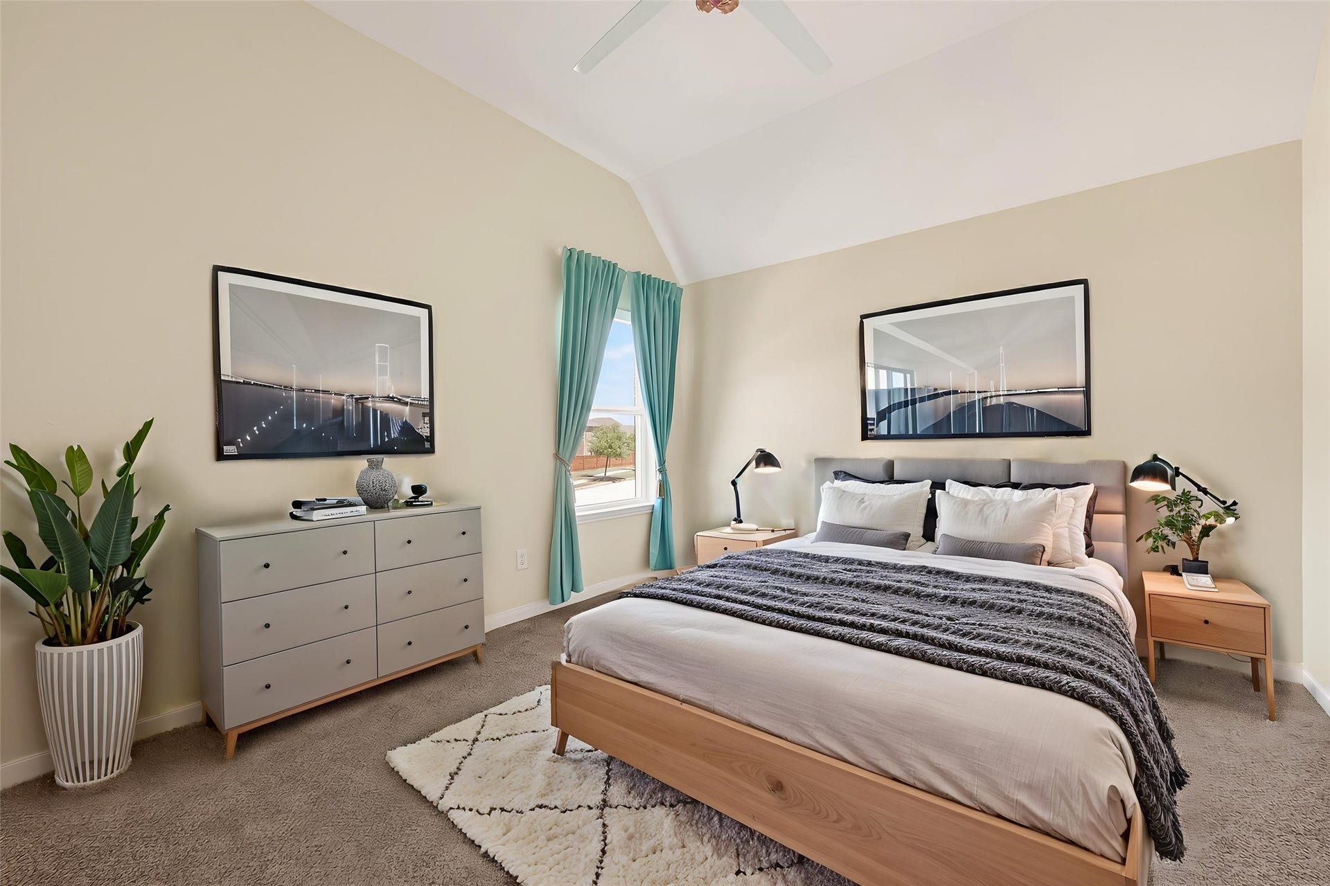 51 Scepter Ridge, Sugar Land, TX 77498 Another secondary bedroom features a similar layout and flexible space for family, guests, or a home office. This photo is virtually staged to show one possible configuration of furniture. How will YOU make it your own?