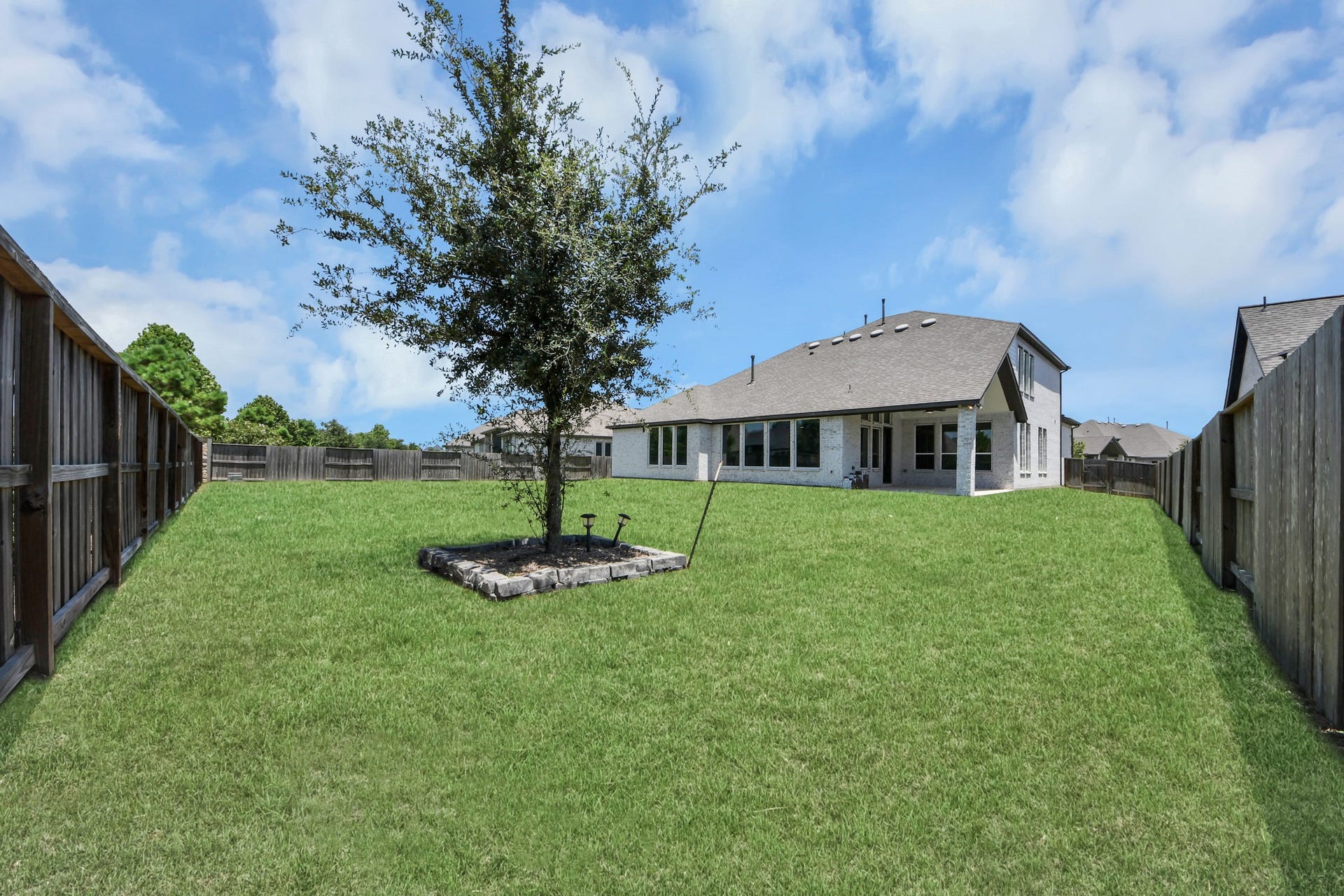 Generous backyard