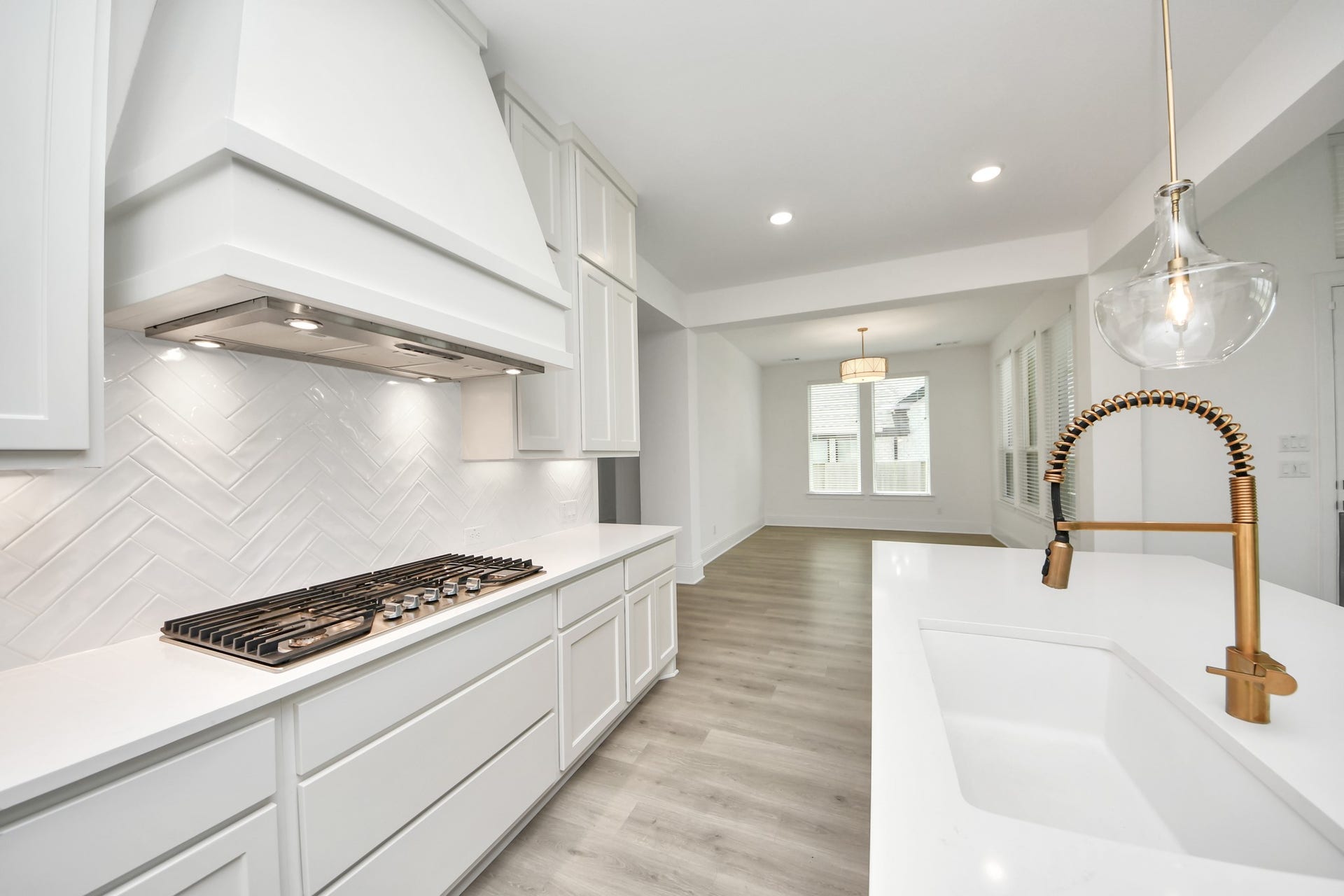 Chef's kitchen with island