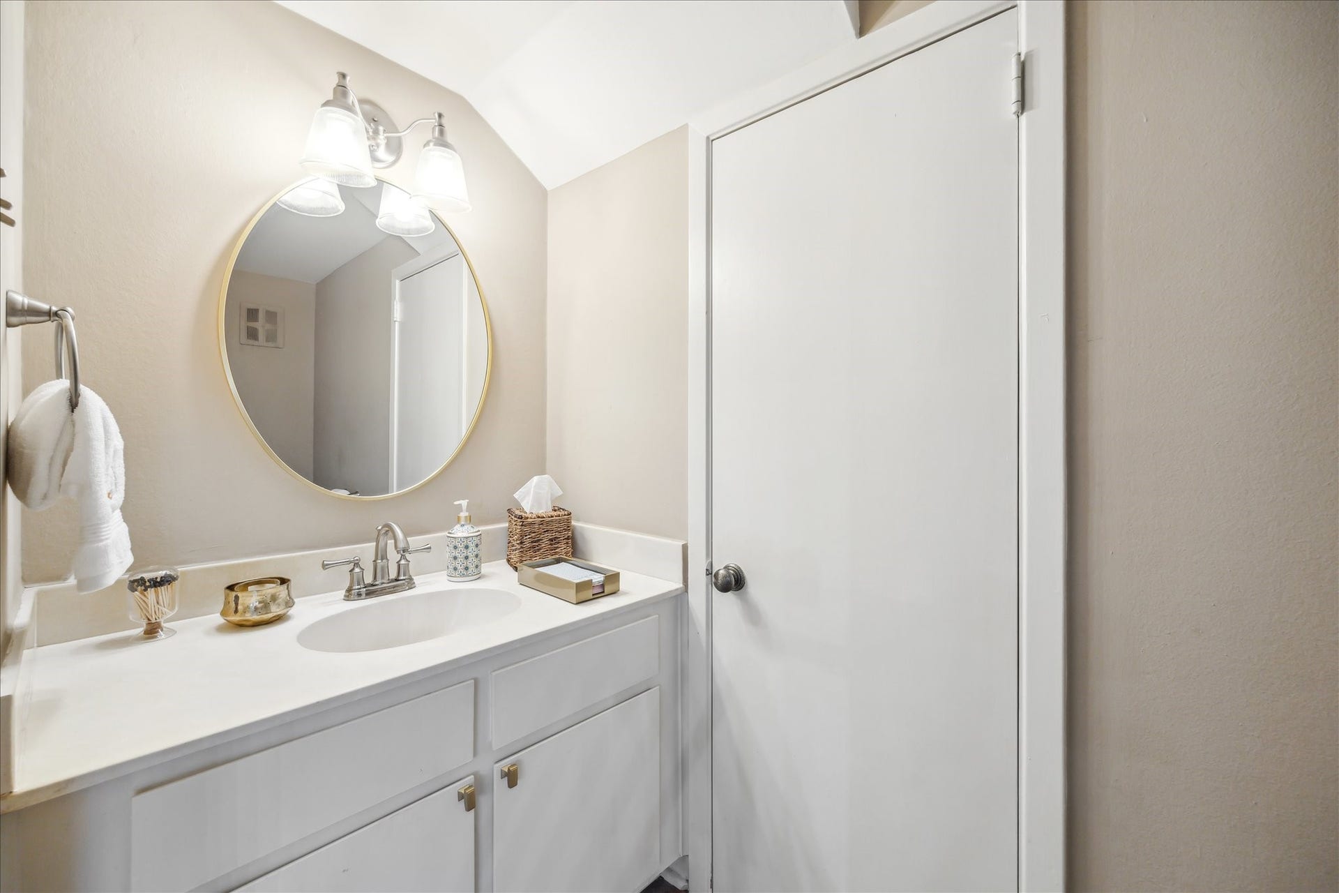 Half bath down