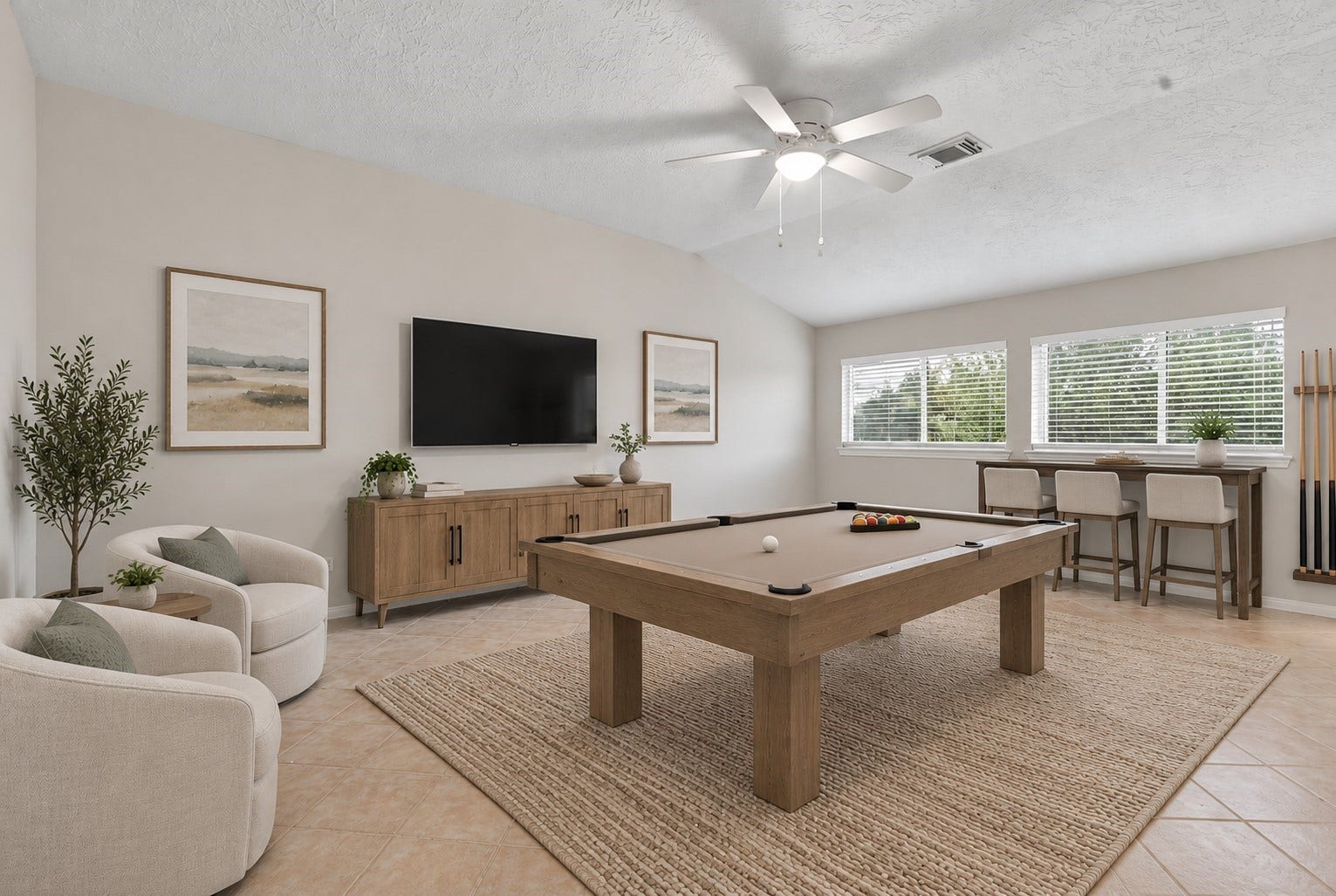 12843 Sherlock Acres Drive, Tomball, TX 77377 Upstairs flex room that is perfect for a game room, guest suite, or an extra secondary bedroom. (Virtually Staged)