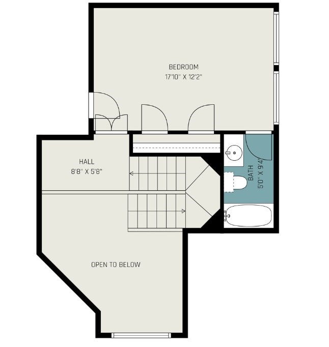 12843 Sherlock Acres Drive, Tomball, TX 77377 Floor plan view of the second floor.