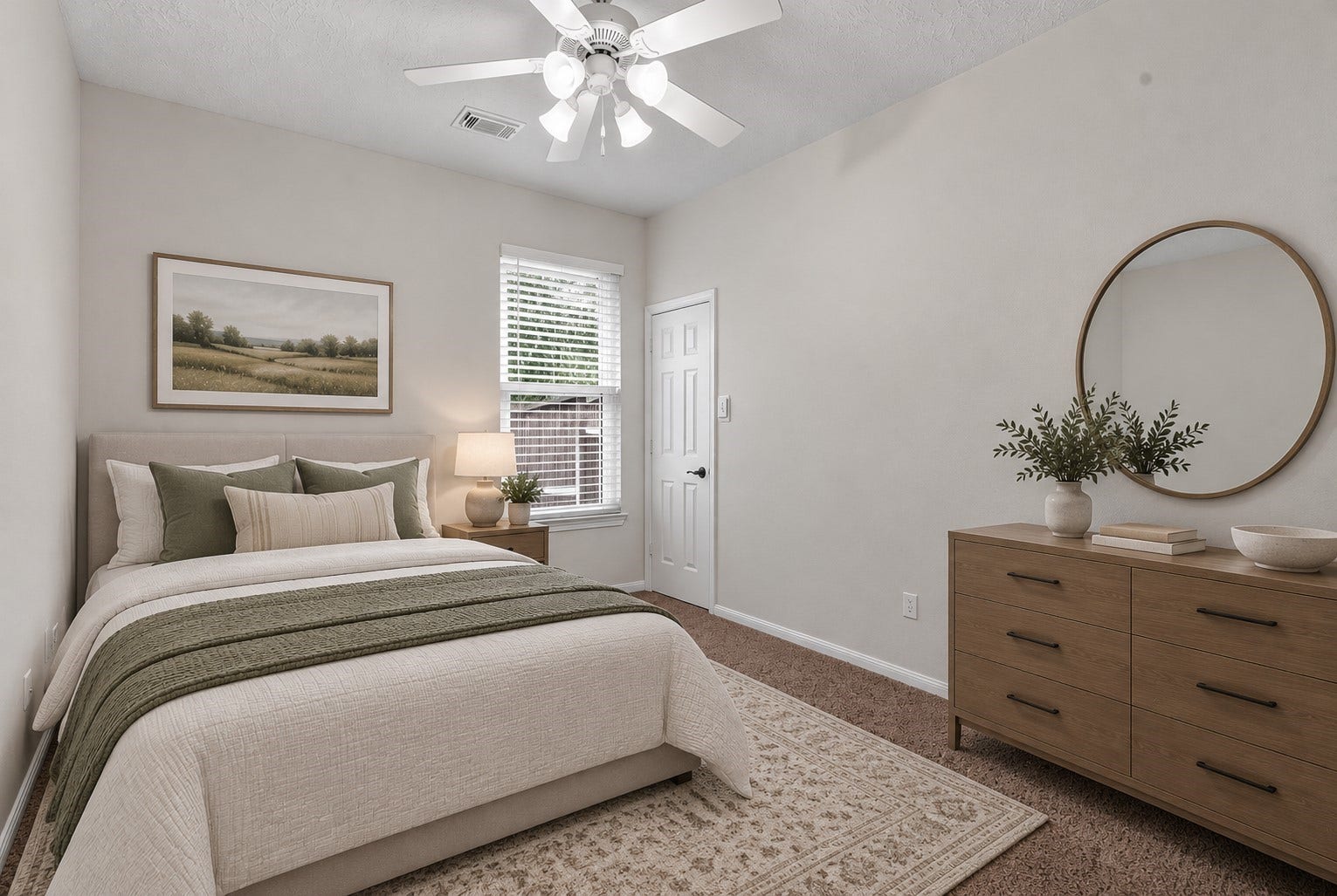 12843 Sherlock Acres Drive, Tomball, TX 77377 Another generously sized secondary bedroom. (Virtually Staged)