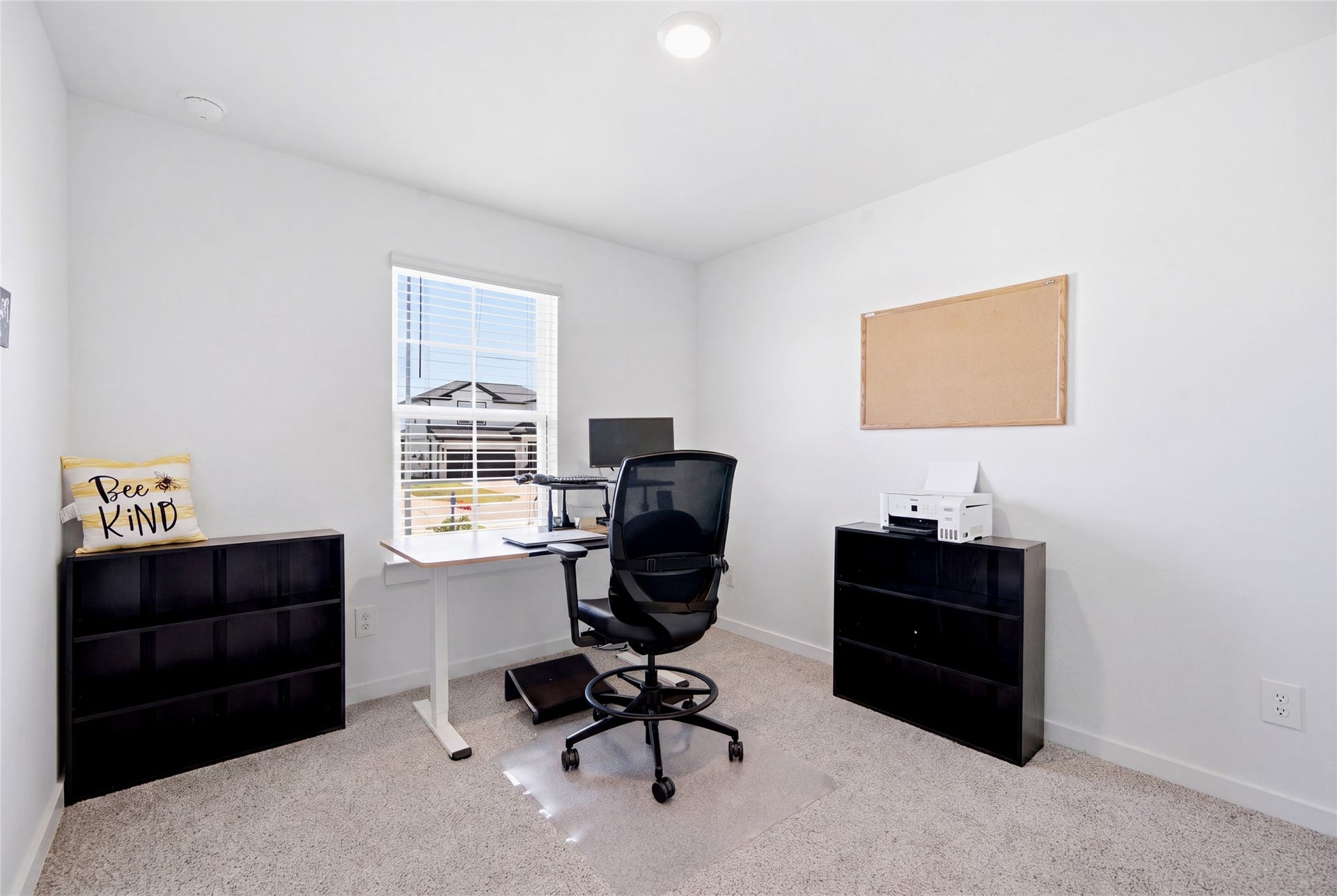 1206 Ricasoli Drive, Richmond, TX 77406 Bedroom #4 is currently being used as a home office. Think of all the possibilities for this extra space!