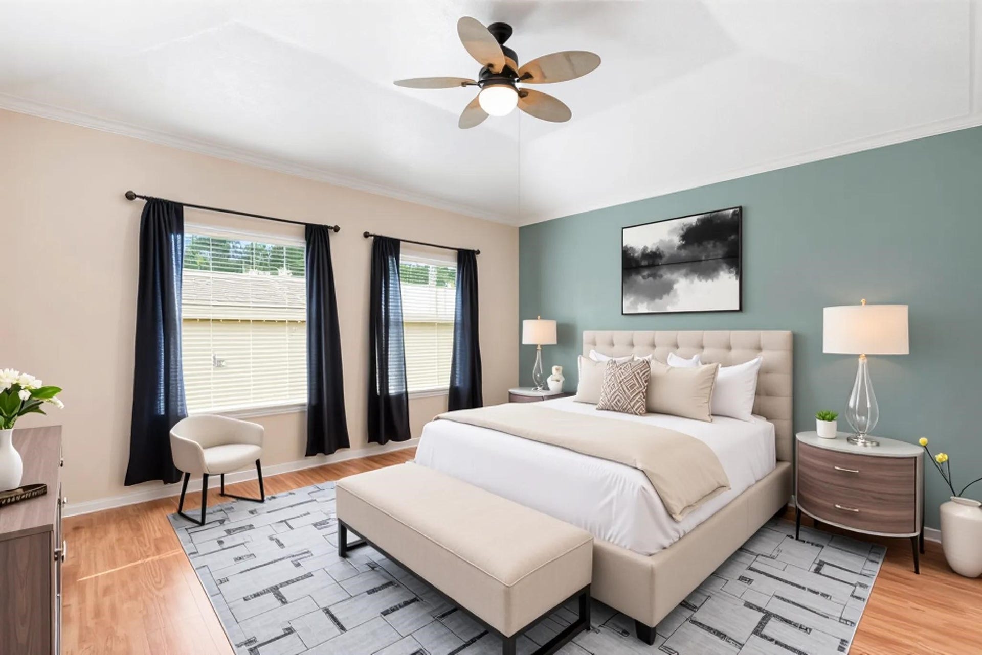 807 Presley Way, Sugar Land, TX 77479 The primary suite is tucked away in the back of the home! *virtually staged to enhance your imagination