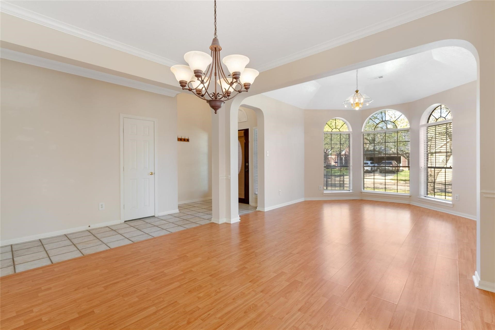 807 Presley Way, Sugar Land, TX 77479 Details like arched openings and bay windows add touches of character