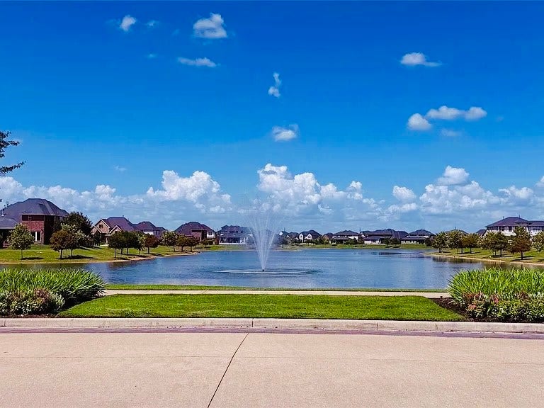 The centerpiece of the community is anchored by a beautiful fountain.