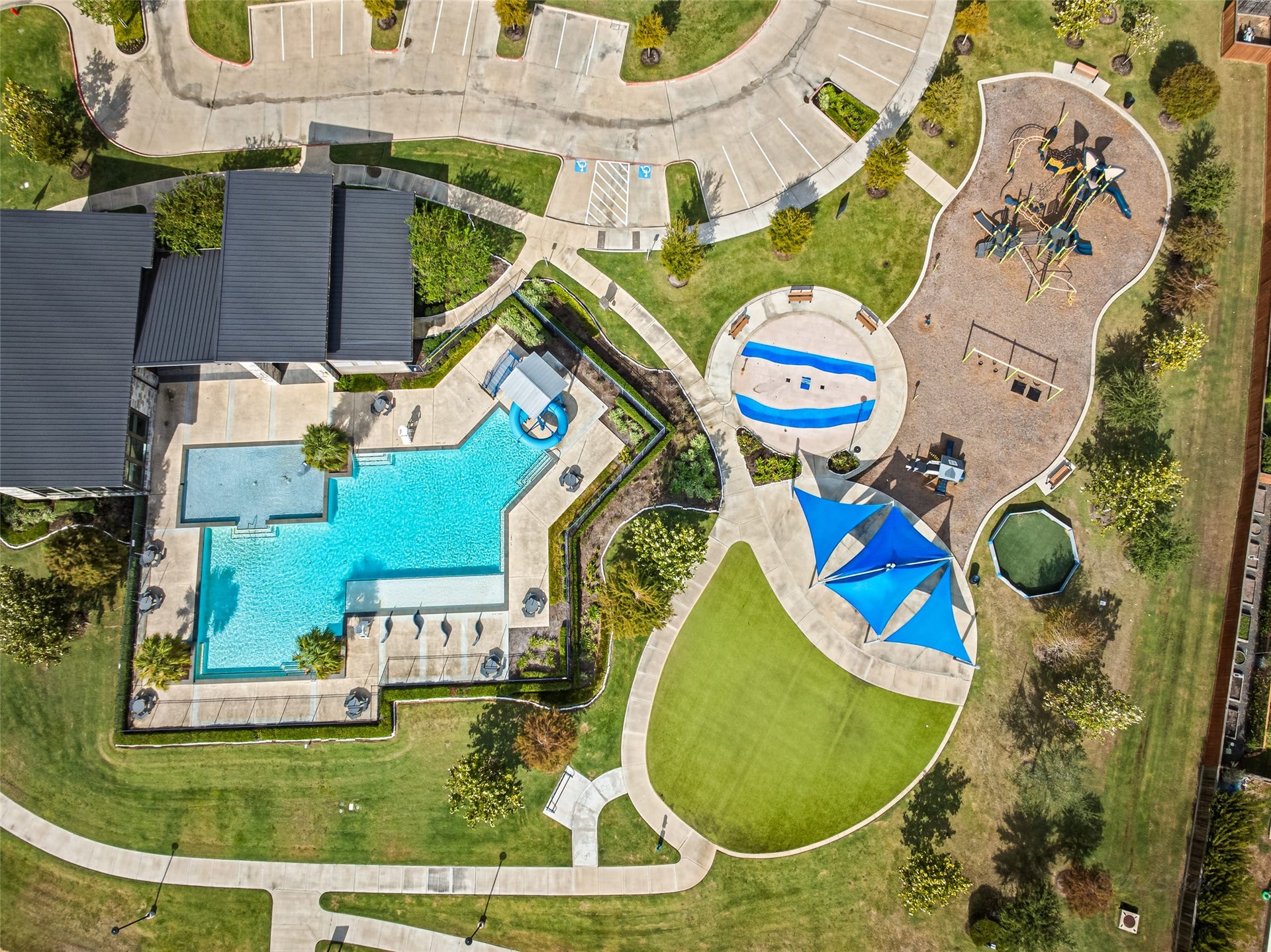 The amenity center has something for everyone! Take a look at ALL of that green space.