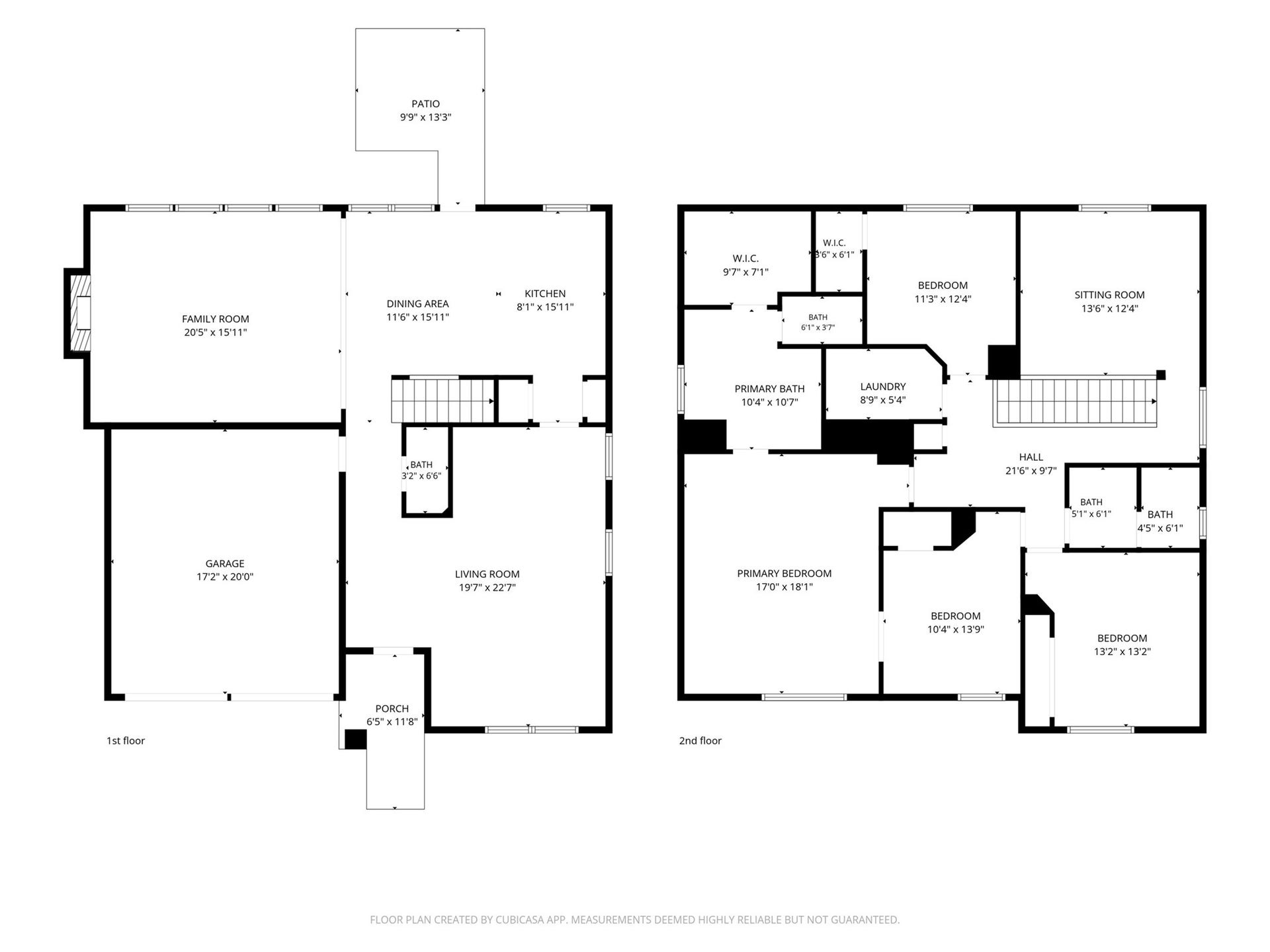 2130 Autumn Fern Drive, Katy, TX 77450 Floor Plan: Two-level floor plan illustrates the home's multiple living spaces, kitchen and dining areas, upstairs bedrooms, flexible-use rooms and patio. Measurements are approximate and should be independently verified.