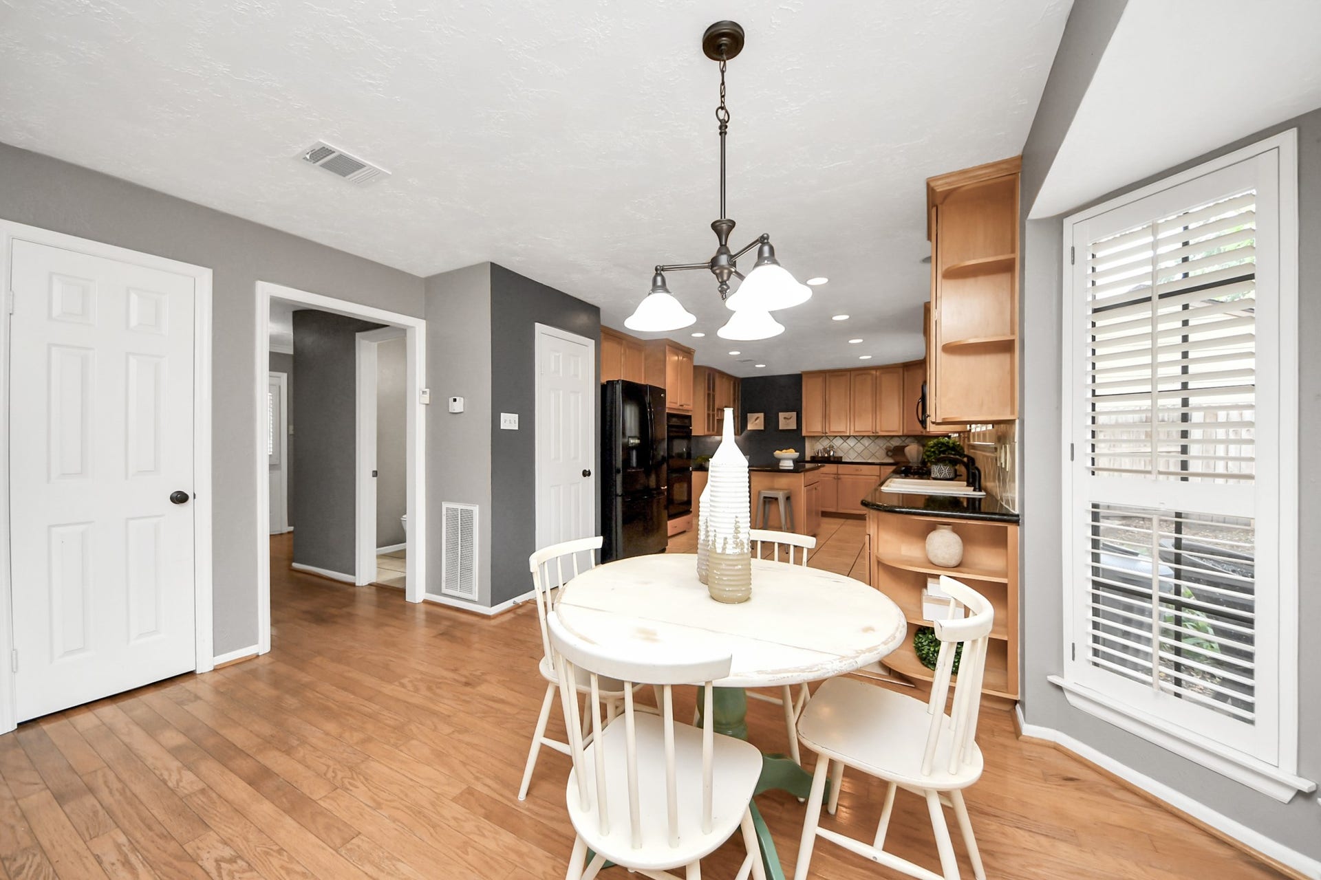 7615 Park Falls Drive, Houston, TX 77095 Beautiful hardwood floors throughout most of the 1st floor (tile in wet areas only)