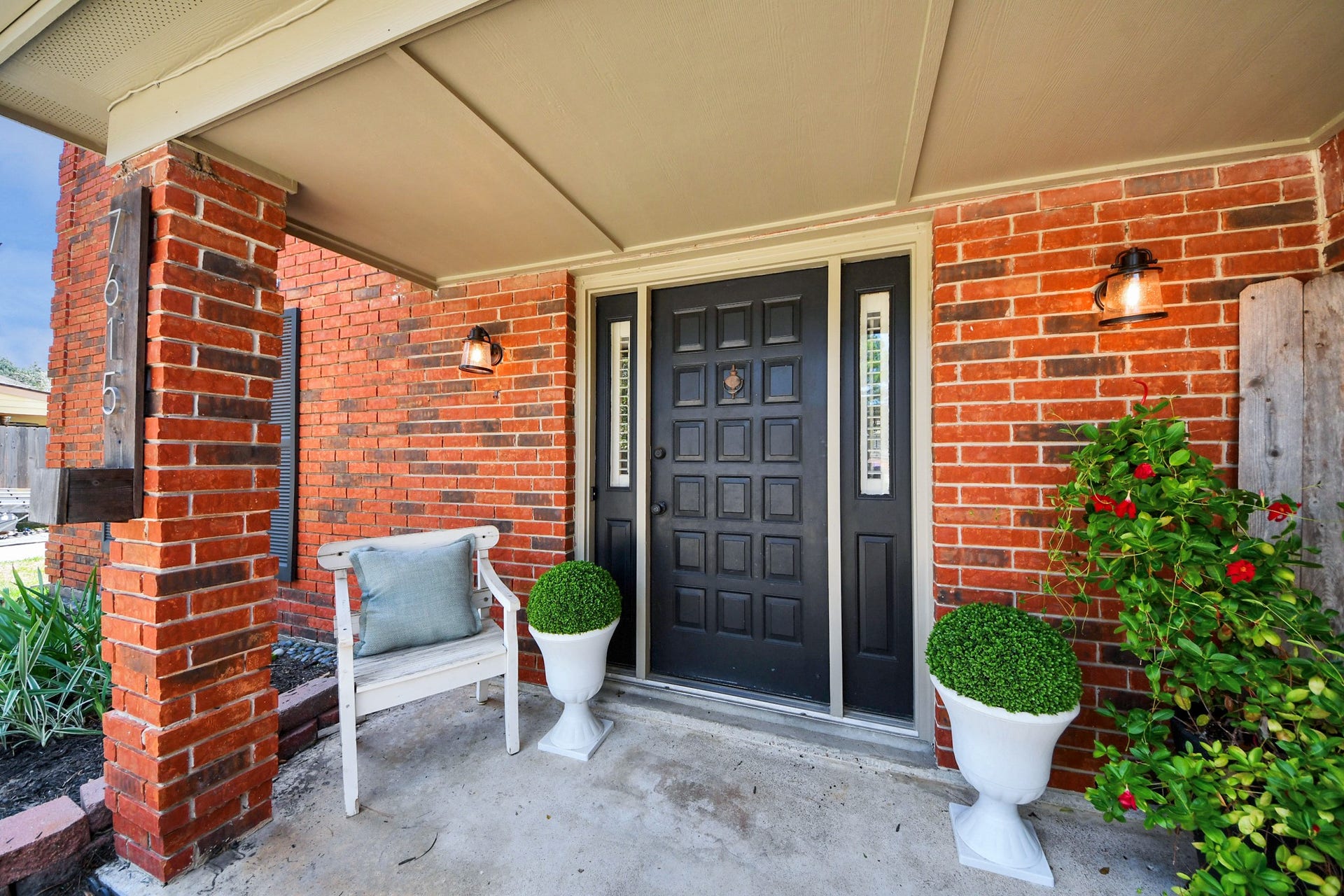7615 Park Falls Drive, Houston, TX 77095 Charming front porch creates a warm and inviting first impression