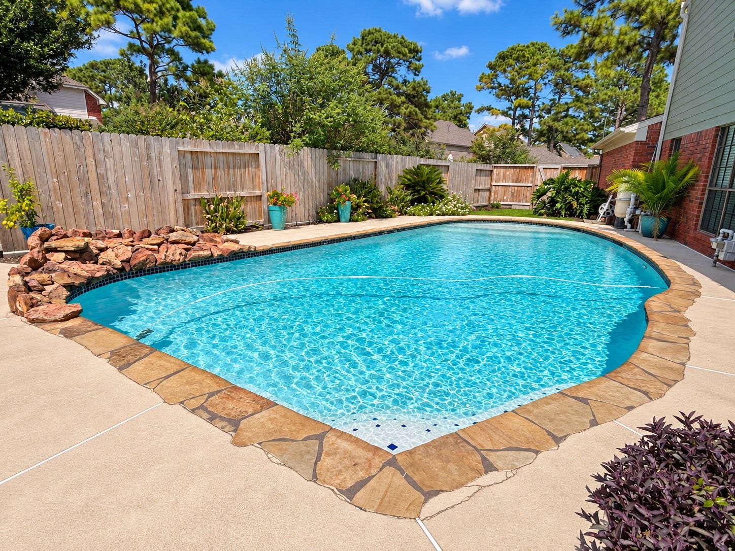 7615 Park Falls Drive, Houston, TX 77095 Poolside living starts here