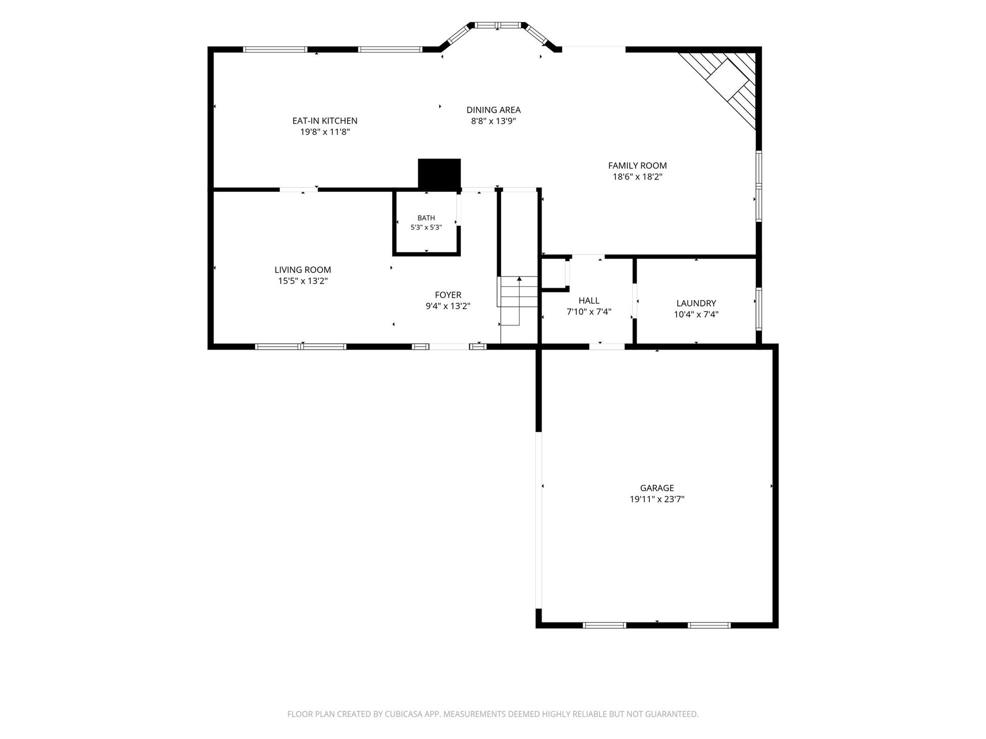 7615 Park Falls Drive, Houston, TX 77095 First floor schematic