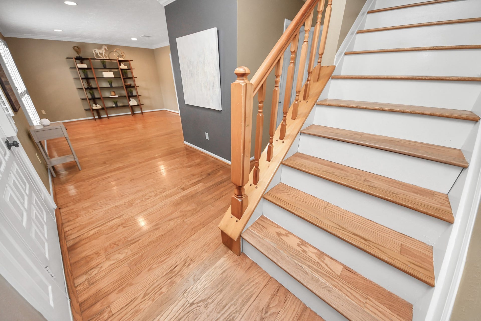 7615 Park Falls Drive, Houston, TX 77095 Gorgeous wood floors on first level and up the stairs