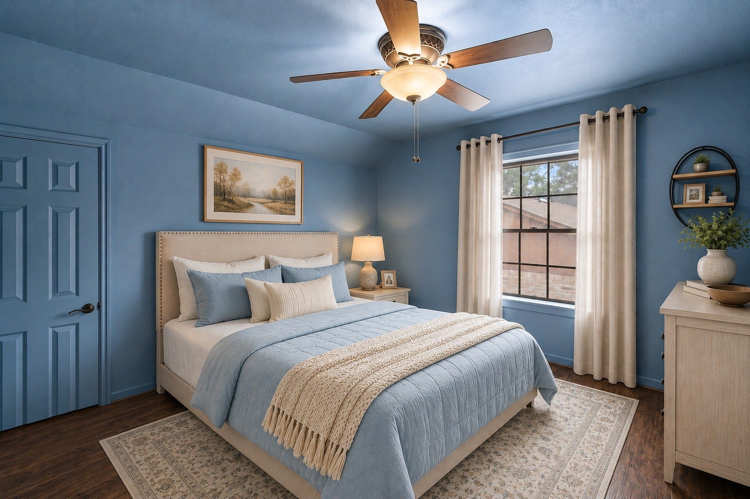 21822 Tophill Drive, Spring, TX 77388 Bedroom - Virtually Staged Furniture