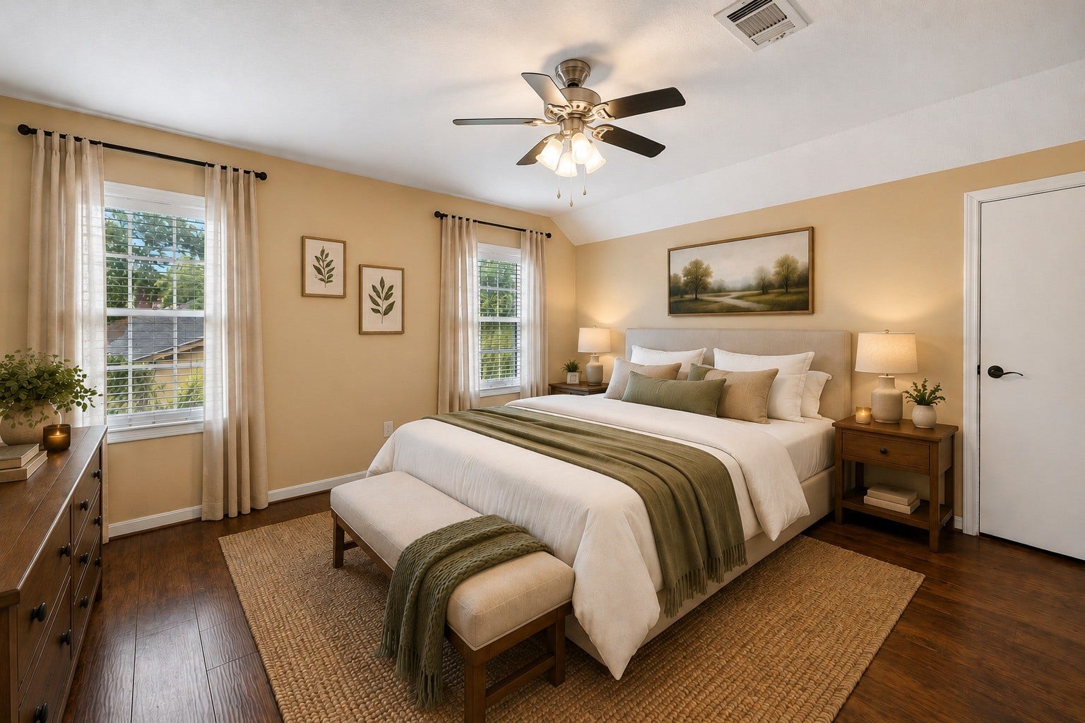21822 Tophill Drive, Spring, TX 77388 Bedroom - Virtually Staged Furniture