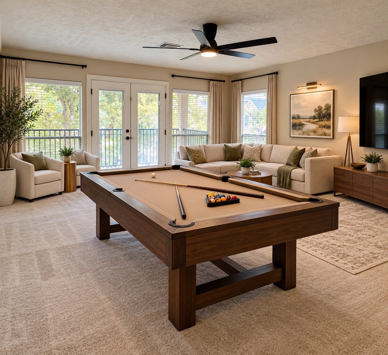 6 Meadow Rose Place, The Woodlands, TX 77382 Playroom AI Staged