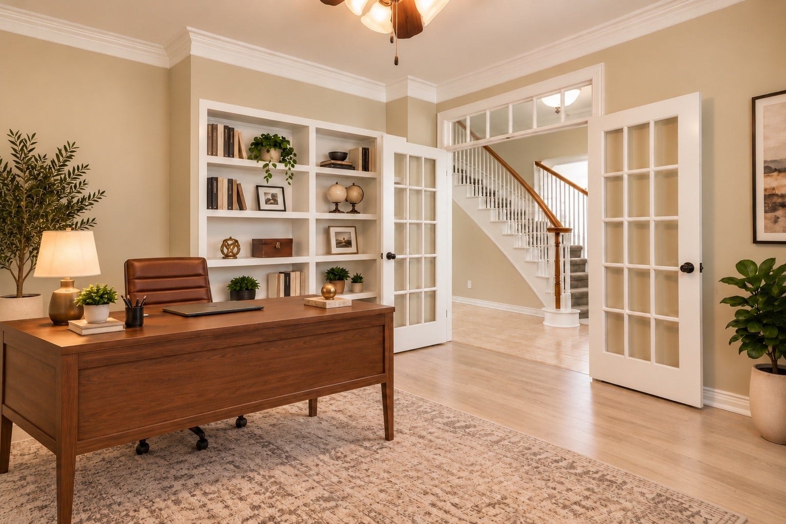6 Meadow Rose Place, The Woodlands, TX 77382 Study AI Staged