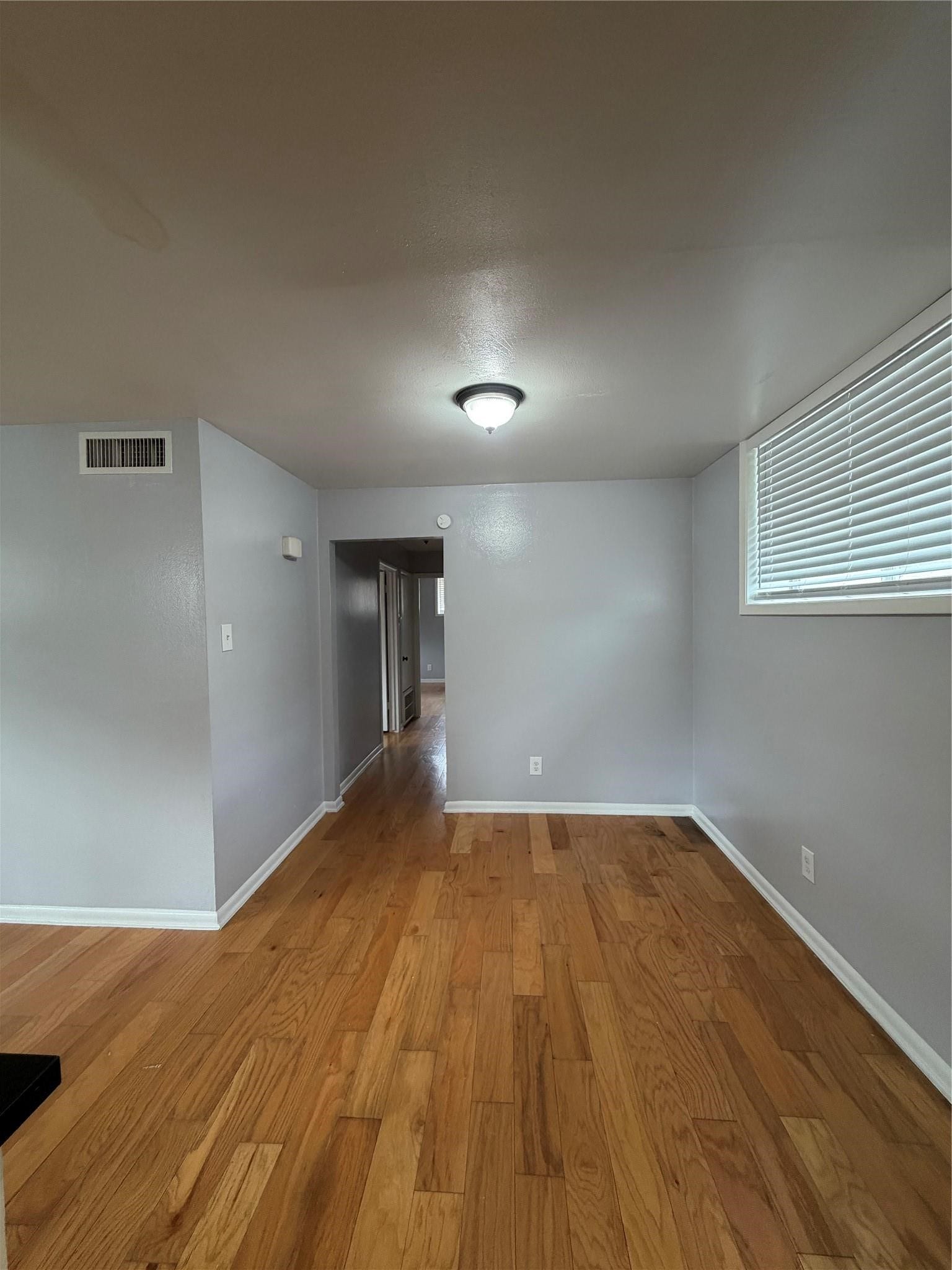 Dining area leading to bedroom