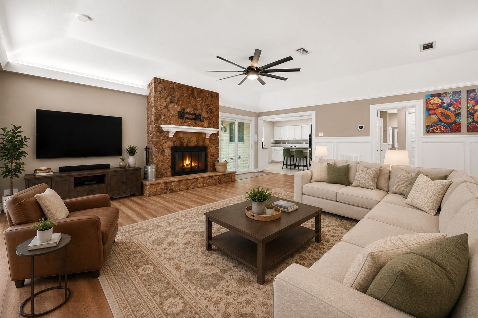 5607 Avenue M 1/2, Santa Fe, TX 77510 Living Room Virtually Staged