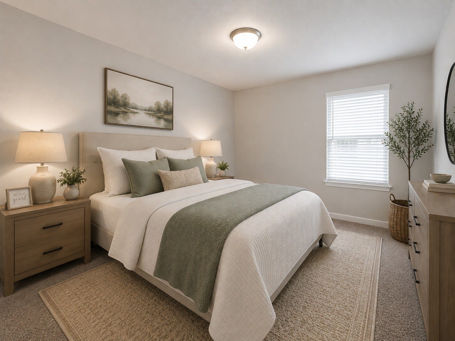 An Additional Secondary Bedroom offers notable amounts of natural lighting from windows and plush carpeting.