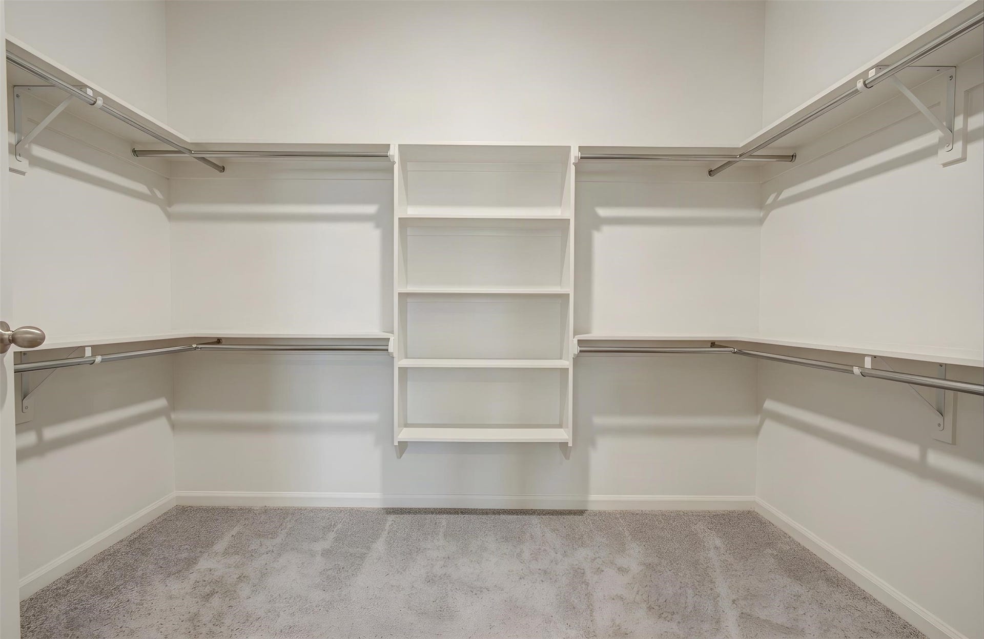 Virtually Staged Primary closet