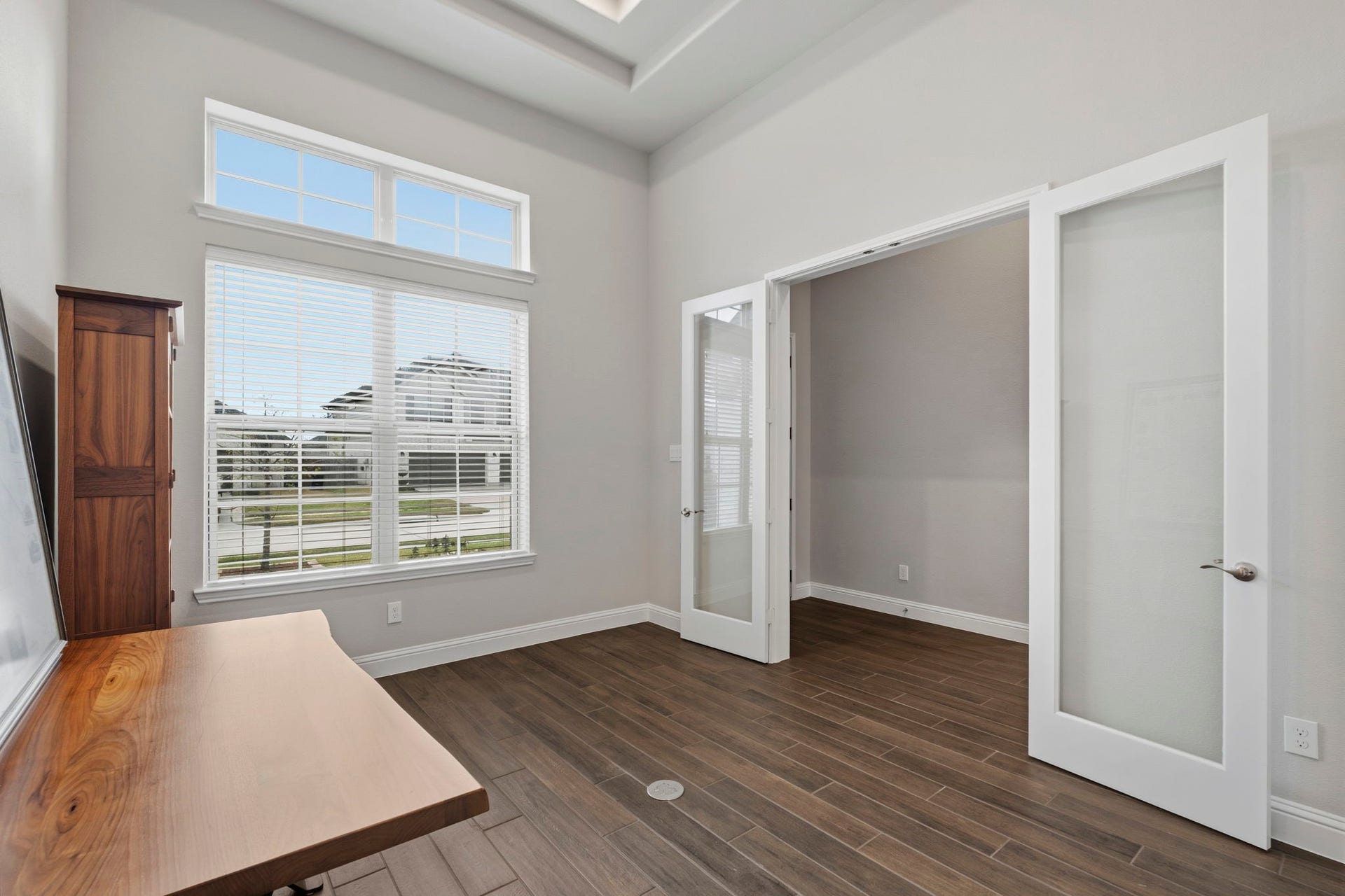 19314 Trotting Green Trail, Tomball, TX 77377 Double glass french doors add a touch of class to this study