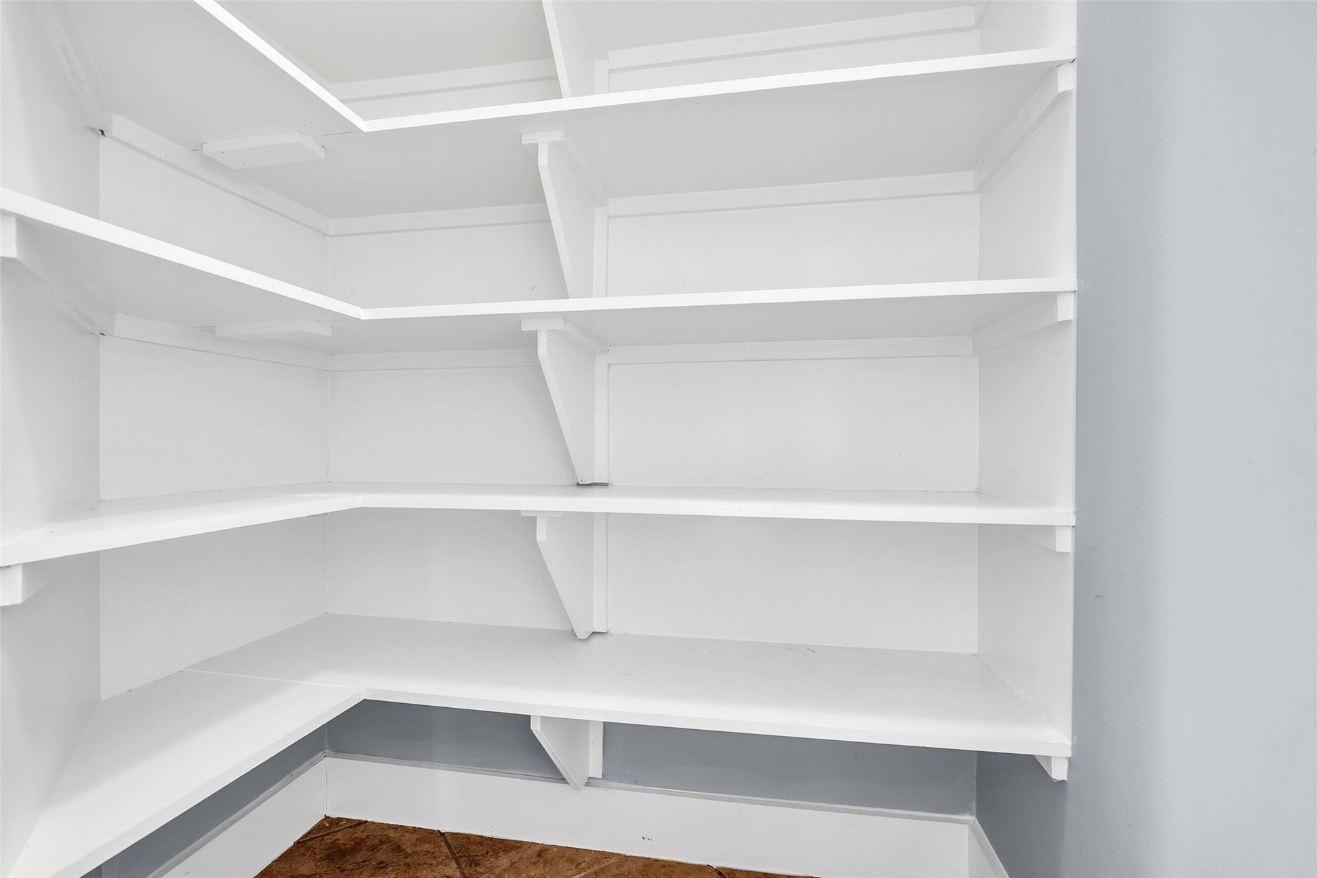 10626 Cortland Ridge Lane, Cypress, TX 77433 Spacious, well-organized pantry with ample shelving for all your storage needs.