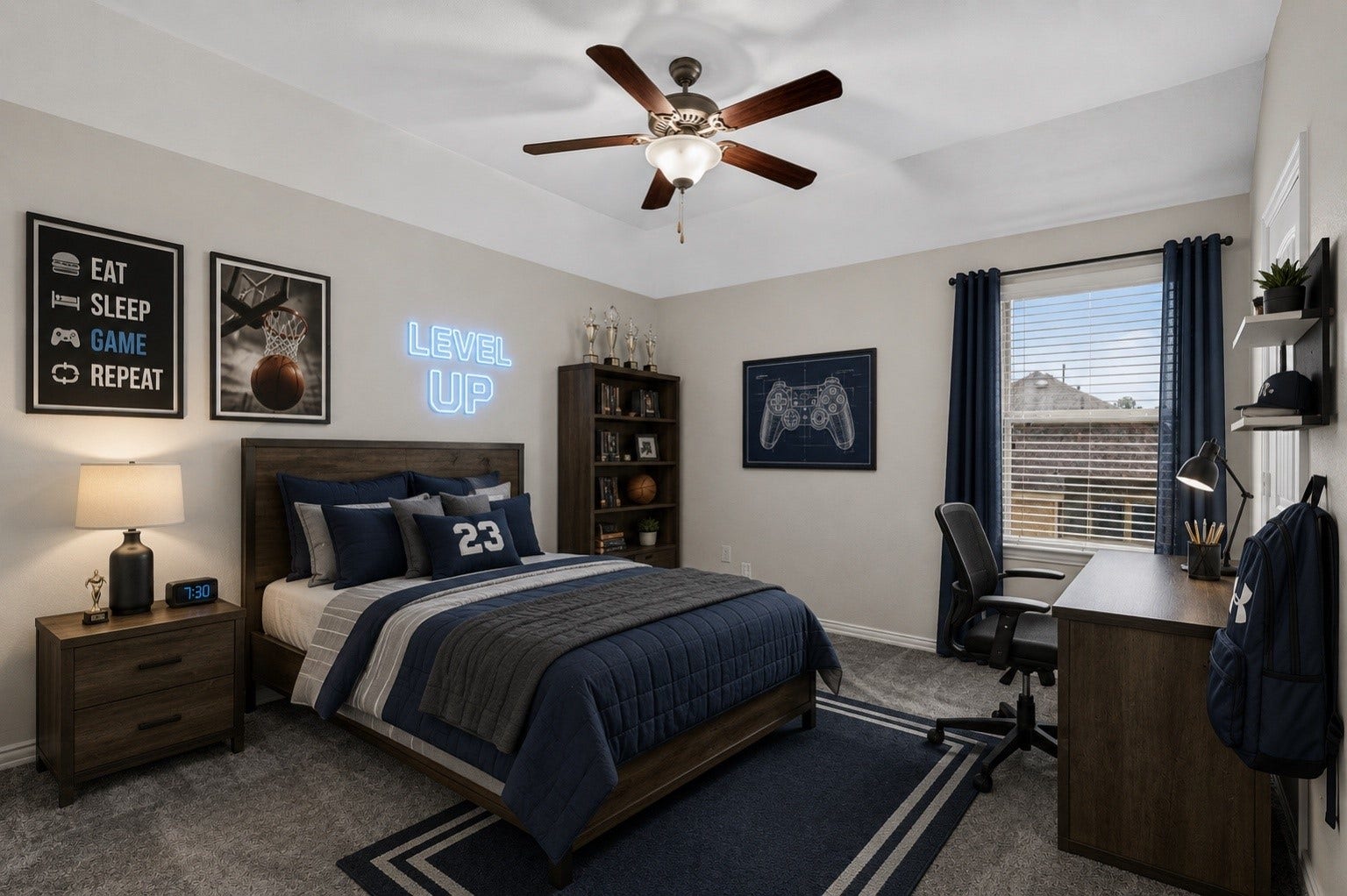 13302 Maywater Crest Court, Humble, TX 77346 This photo was virtually staged.