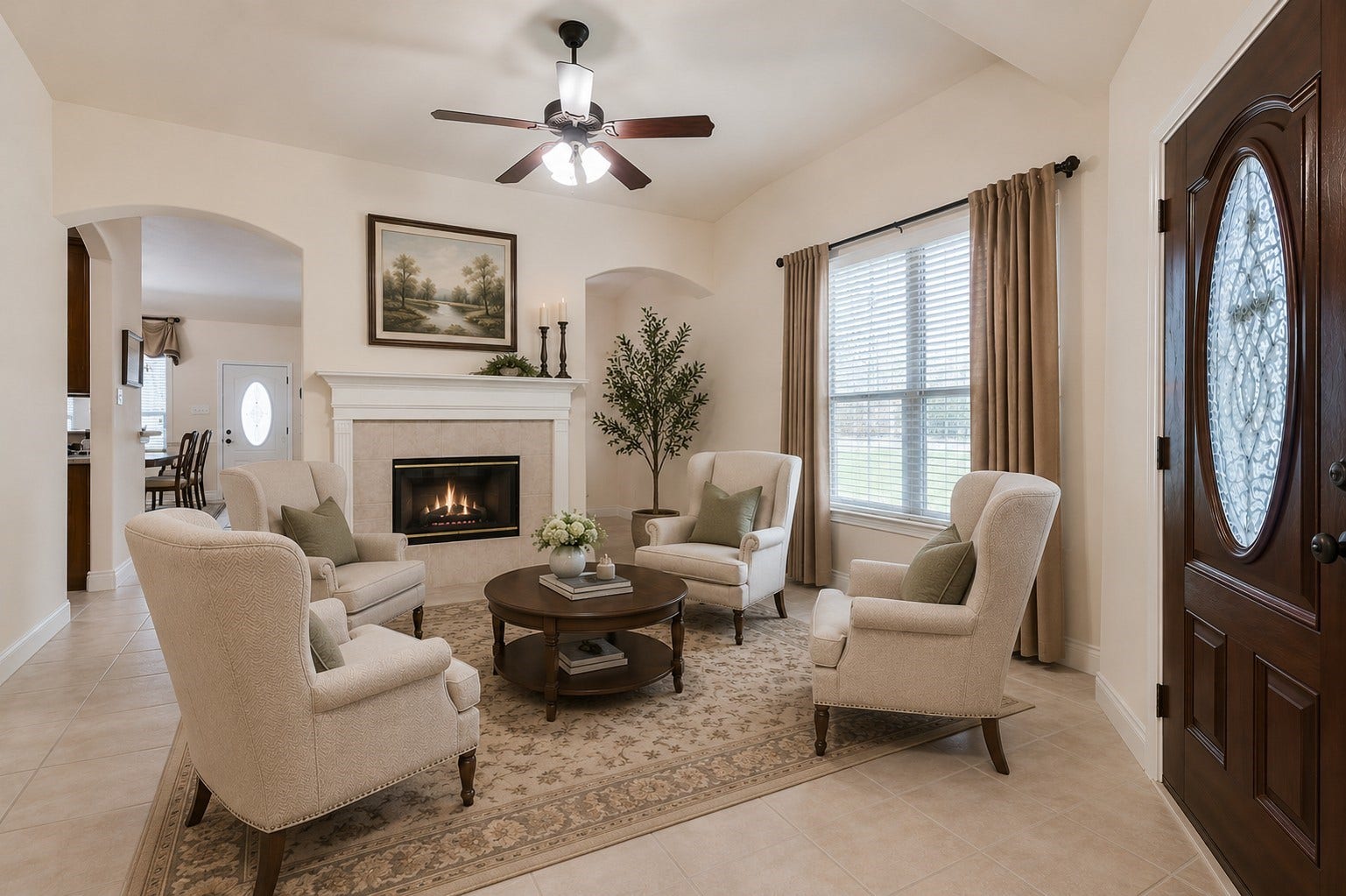 4055 Bentwood Drive, Dickinson, TX 77539 Furniture AI generated staging