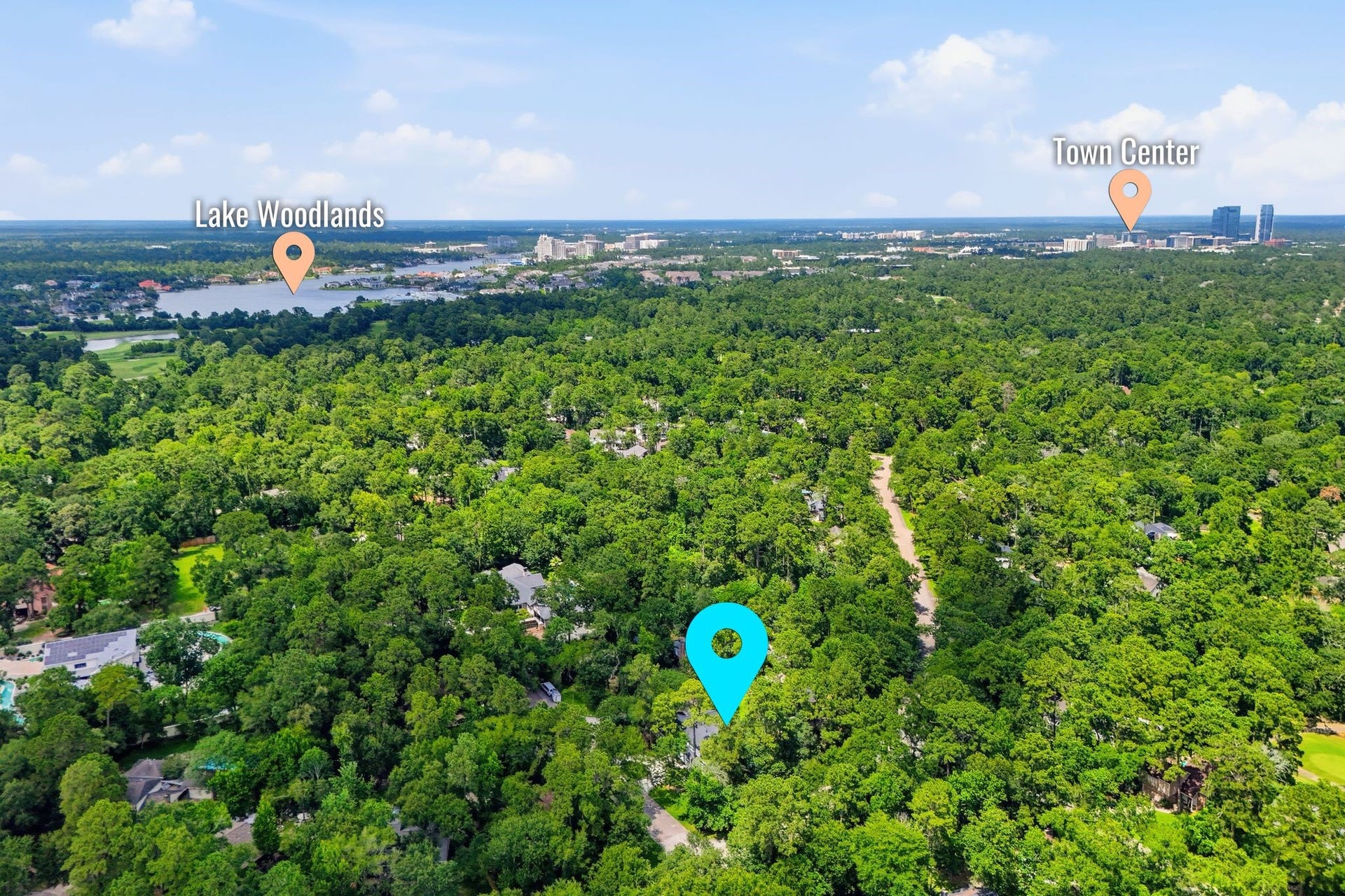 10916 Fawnlily Street, The Woodlands, TX 77380 This home has an INCREDIBLE location. Look at how private and cozy it is, yet you're right down the road from Lake Woodlands and The Woodlands Town Center. It truly doesn't get better than this!