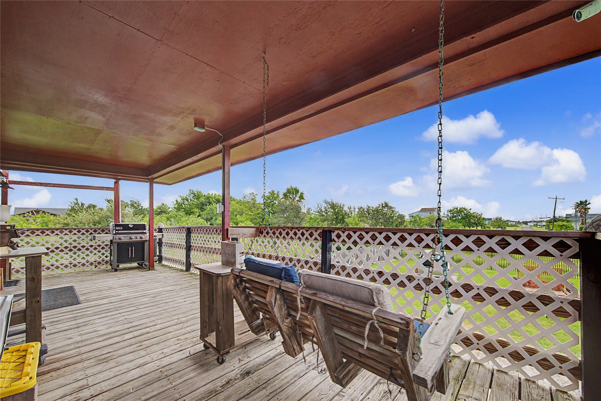 1019 Sunset Drive, San Leon, TX 77539 view from upstairs porch