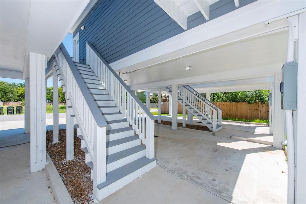 203 6th St, #D, San Leon, TX 77539 Great staircases with sturdy handrails.