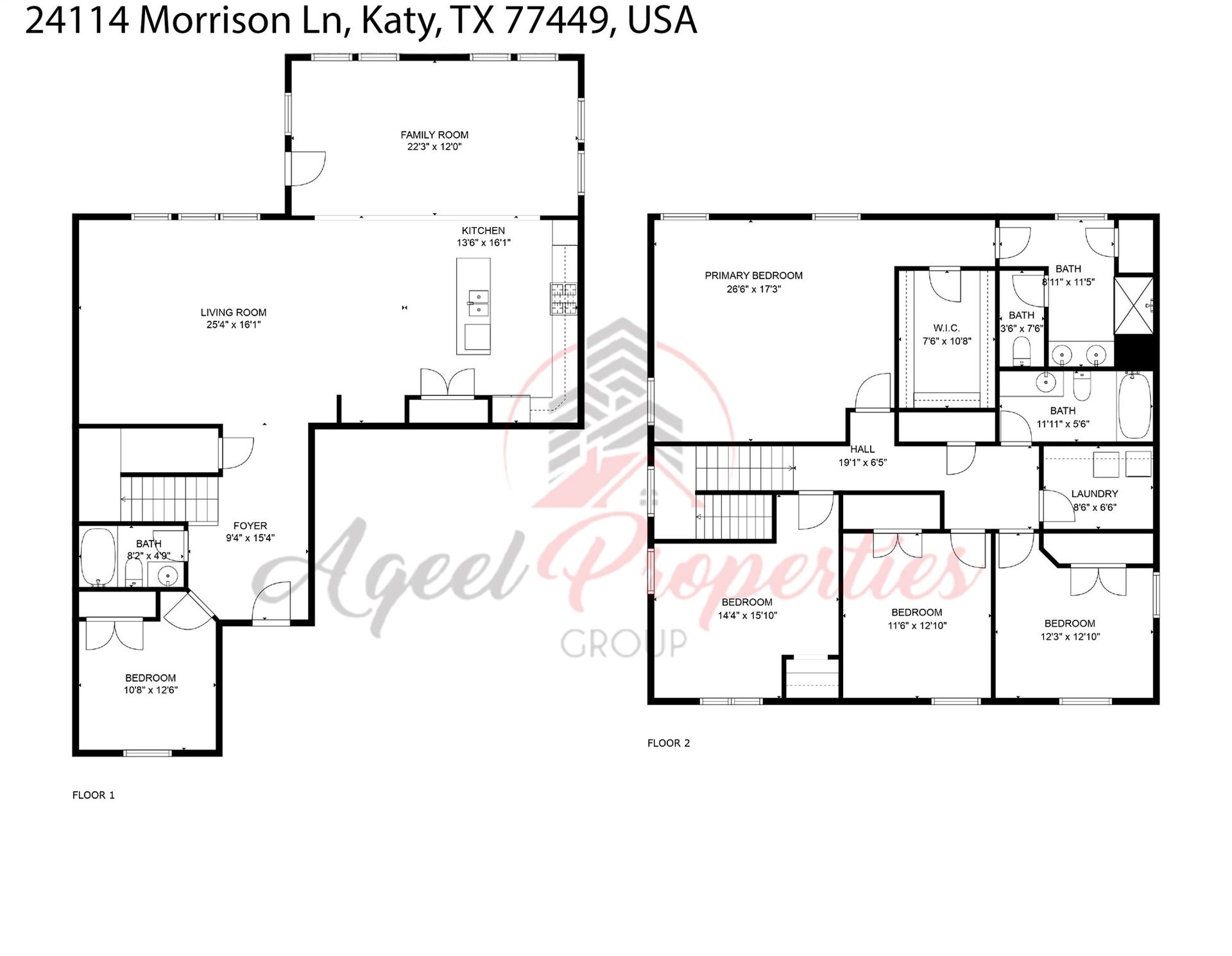 24114 Morrison Lane, Katy, TX 77493 Floor Plan