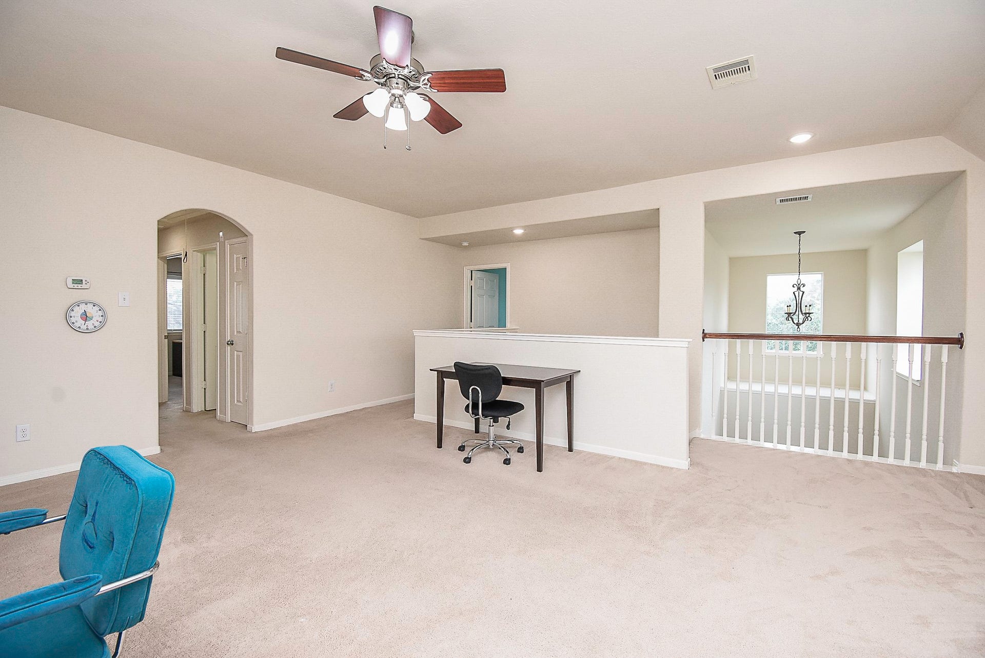 3615 Morning Gale Lane, Katy, TX 77494 Spacious upstairs game room offers plenty of flexibility.