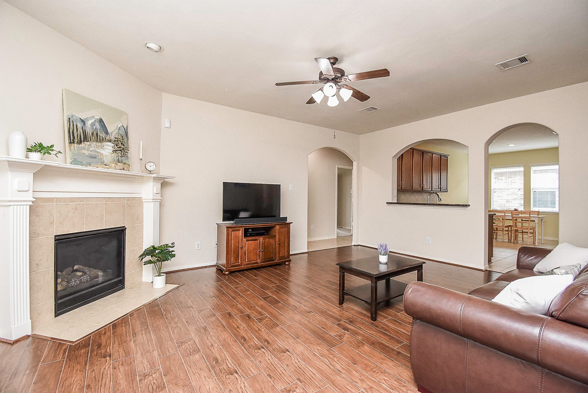 3615 Morning Gale Lane, Katy, TX 77494 Step back through the spacious living room and make your way to the primary bedroom.