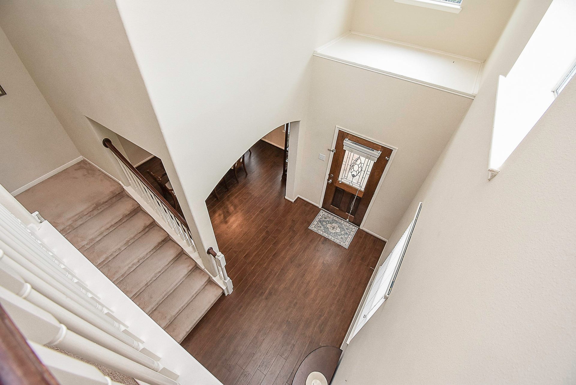 3615 Morning Gale Lane, Katy, TX 77494 A view from above highlights the soaring foyer and open layout below.