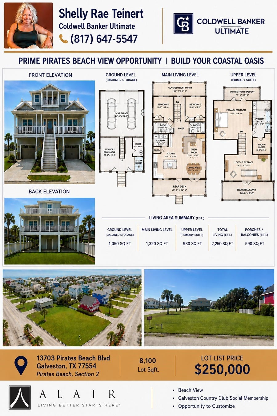 Property photo for 13703 Pirates Beach Boulevard, Galveston, TX