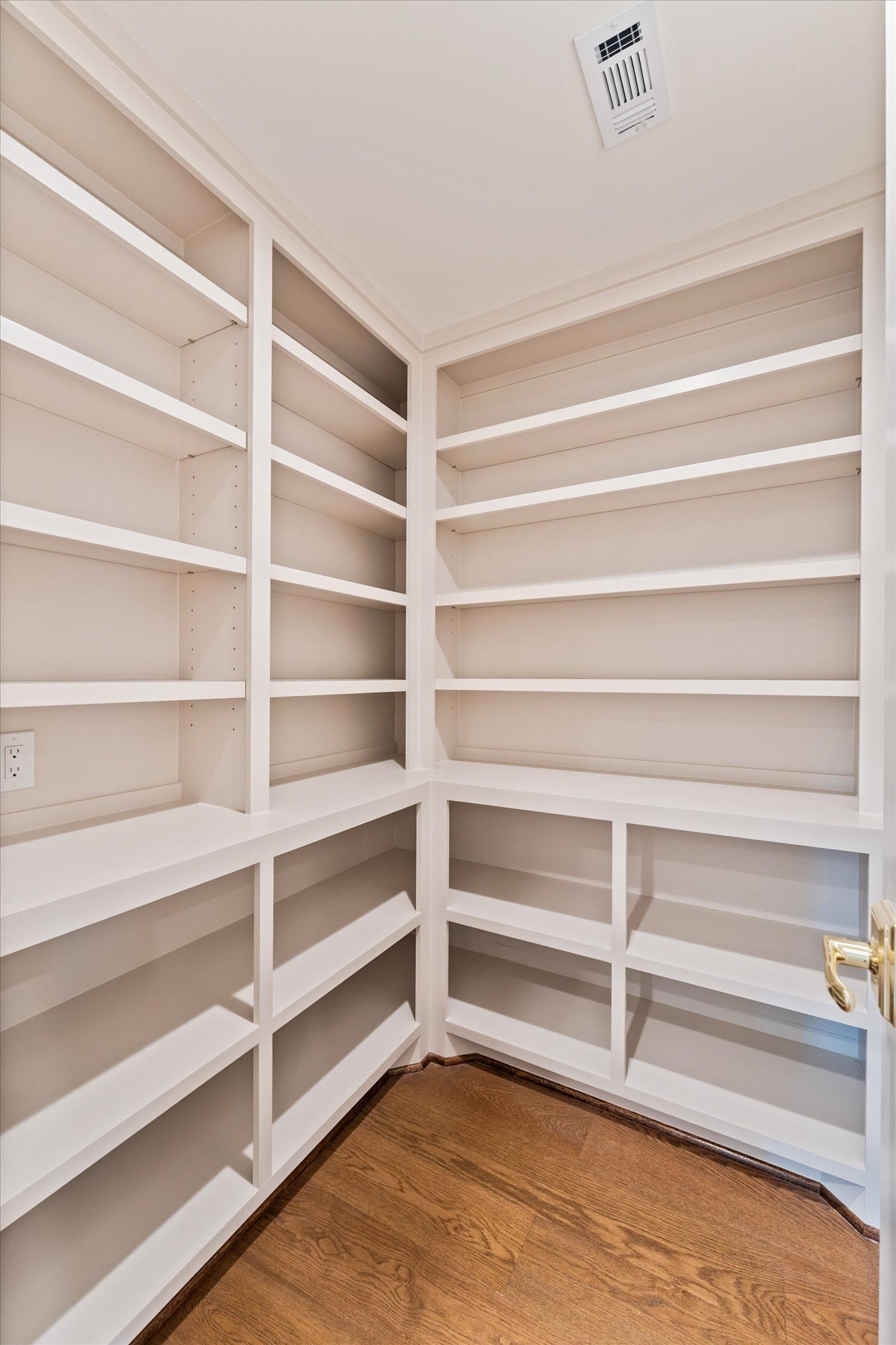 Pantry off kitchen headed into the best mud room + laundy + 1/2 bath combo in SPP