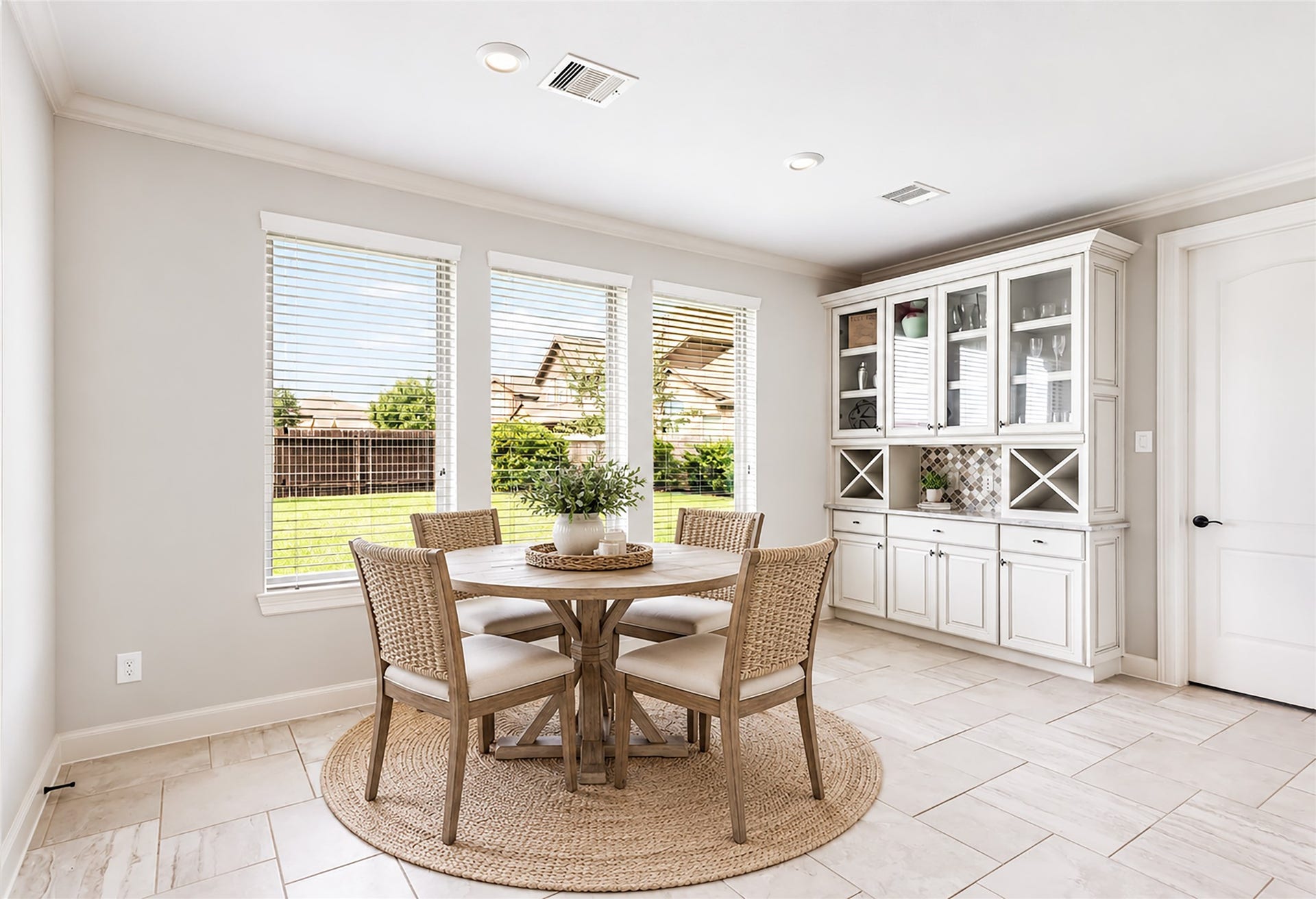 18931 Wild Thornberry Drive, Tomball, TX 77377 Breakfast area with built-in hutch. Virtually staged