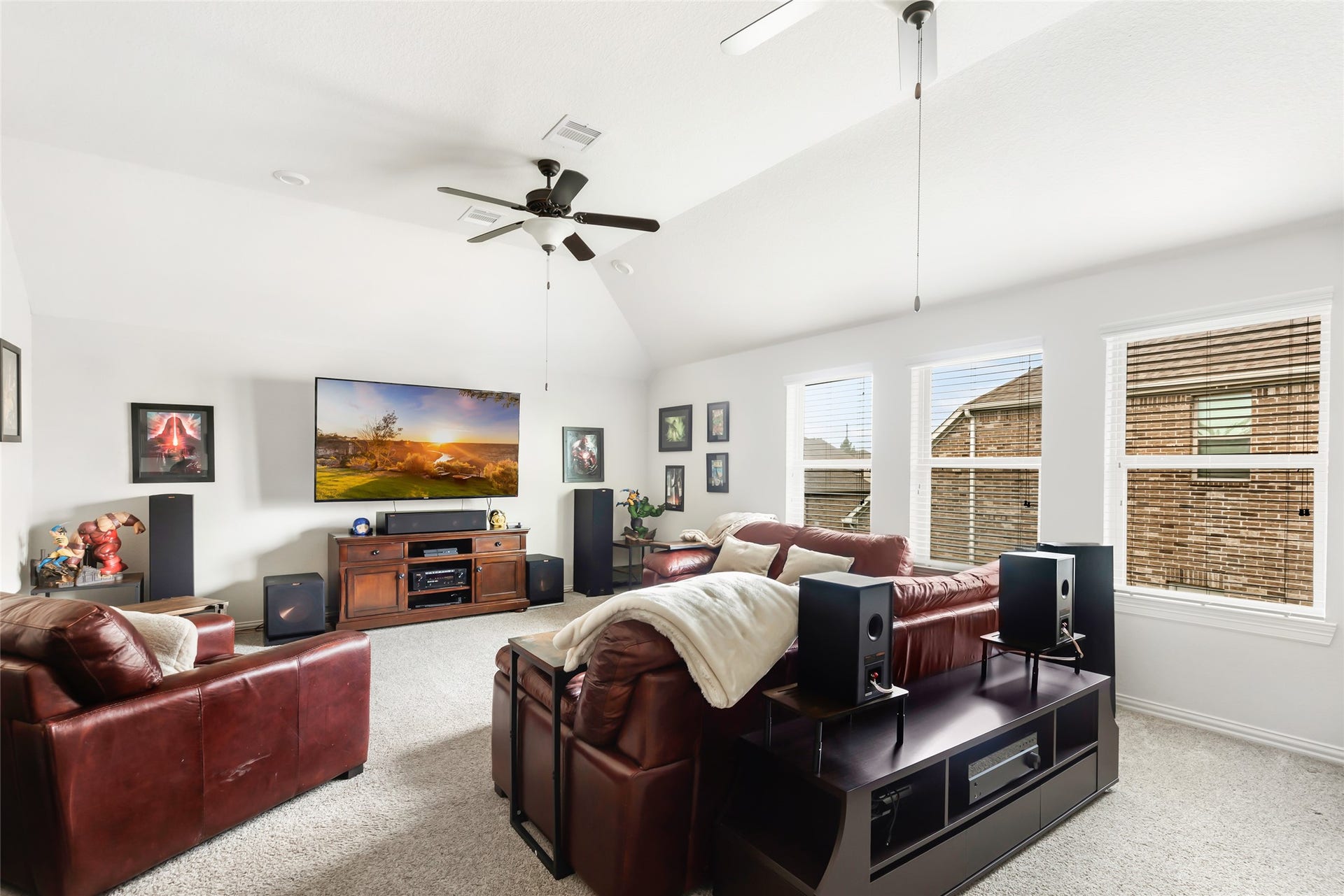 18931 Wild Thornberry Drive, Tomball, TX 77377 Amazing game room with room for watching sports, movies, playing pool and more.