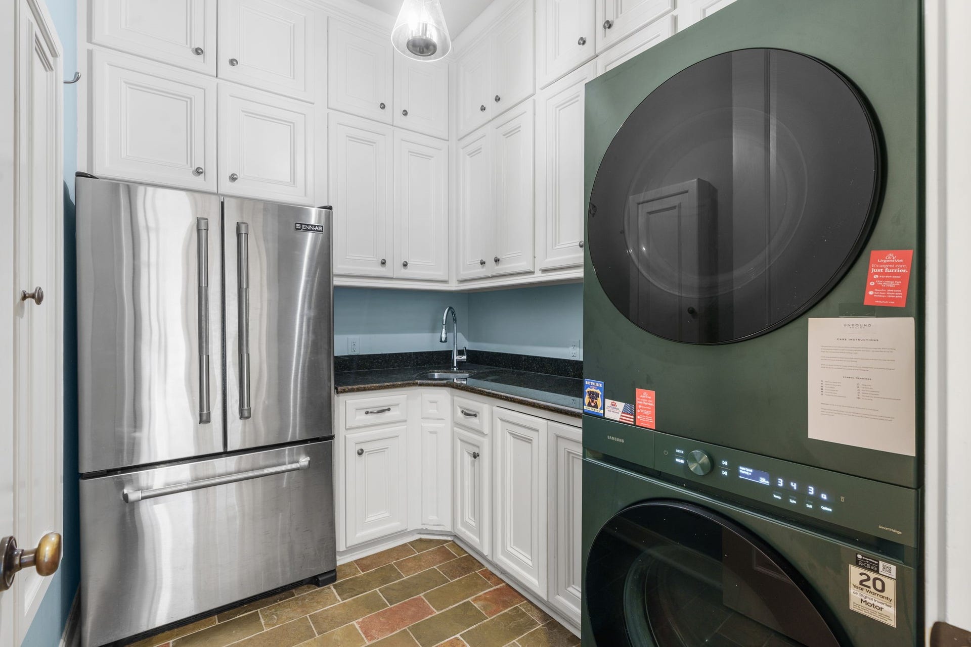 186 Sentinel Point Court, The Woodlands, TX 77382 Laundry room features generous storage and second fridge!
